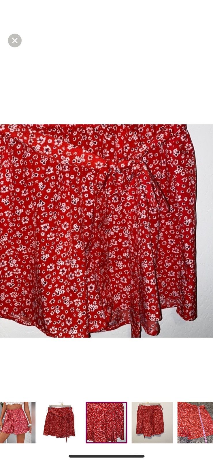 Shein Shein large belted ditsy floral shorts Size 34" / US 12 / IT 48 - 2 Thumbnail