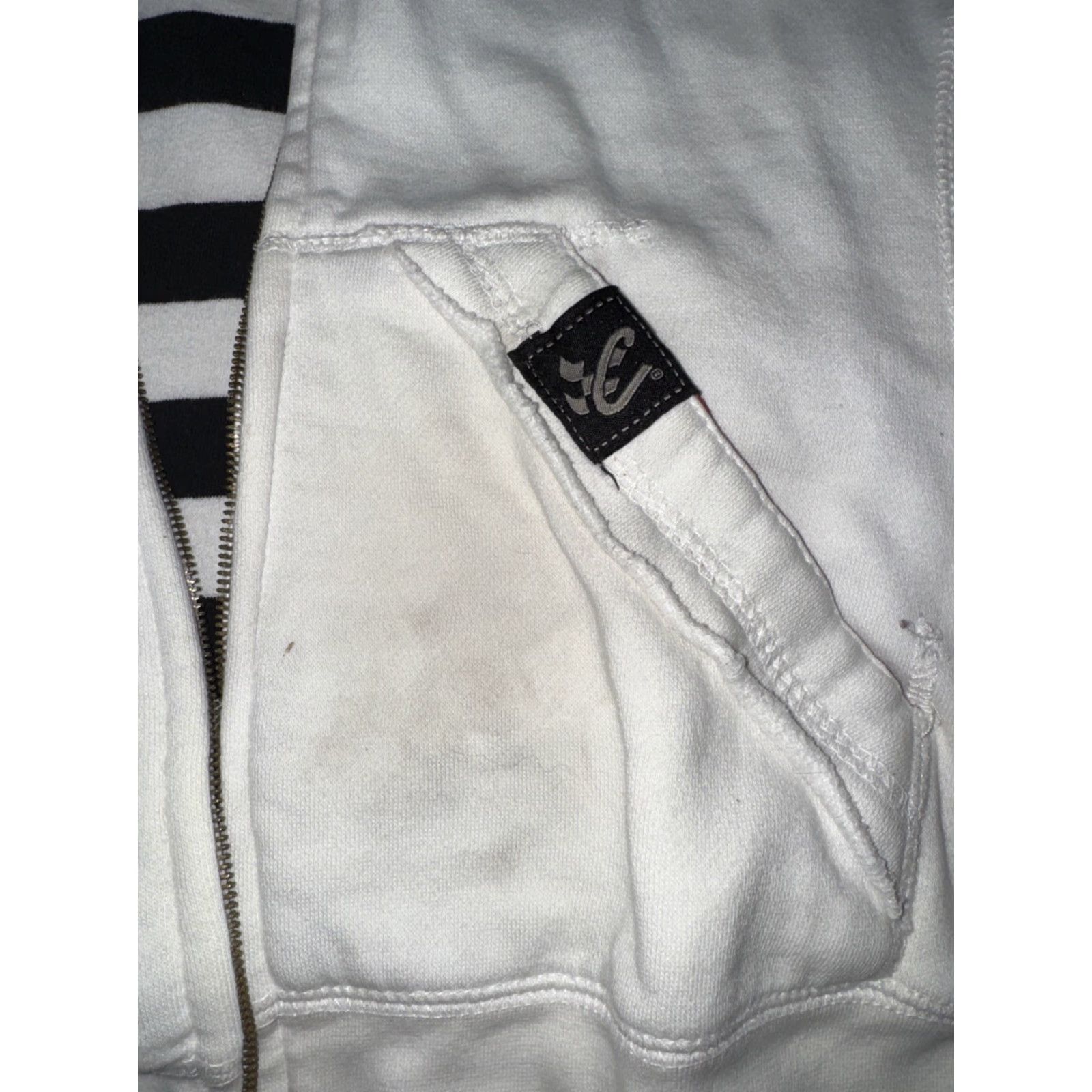 Chase Authentics VINTAGE Chase Authentic Jeff Gordon Full Zip Sweater Women M White Broken Zip Size M / US 6-8 / IT 42-44 - 5 Thumbnail