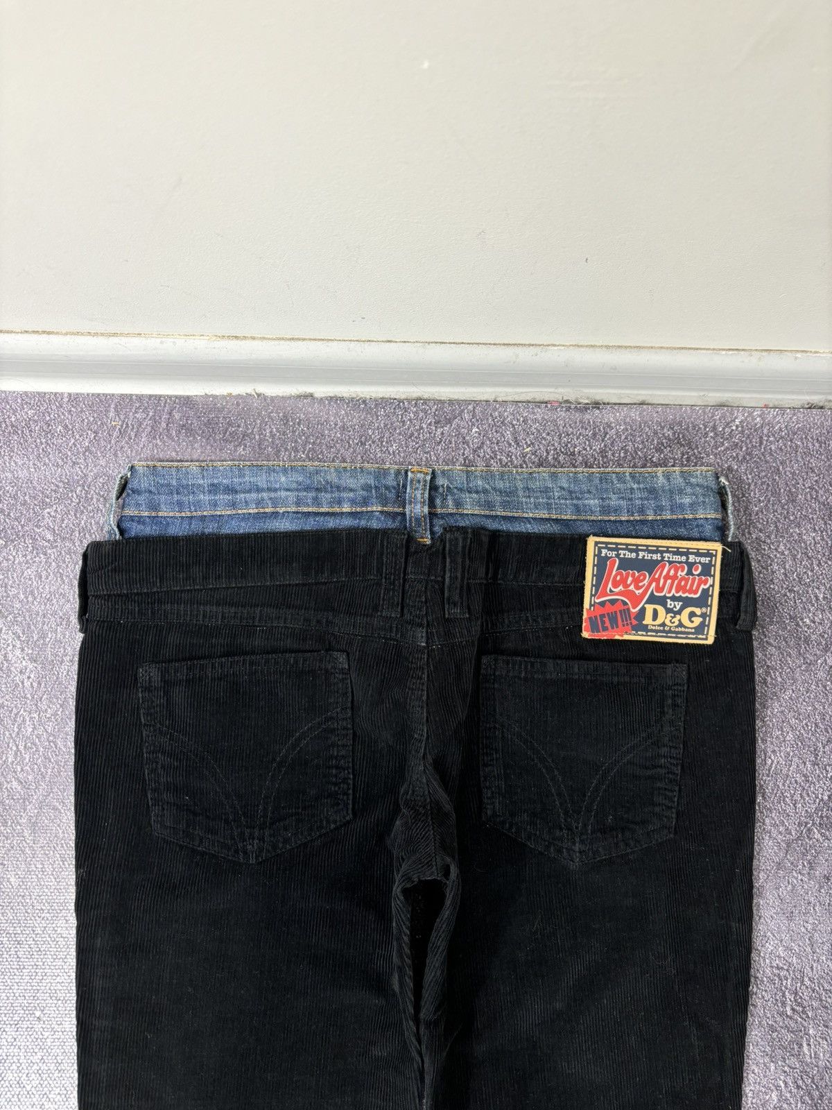 Dolce & Gabbana Vintage Dolce & Gabbana Lovely Women’s Black Corduroy Jeans Size 27" / US 4 / IT 40 - 18 Thumbnail