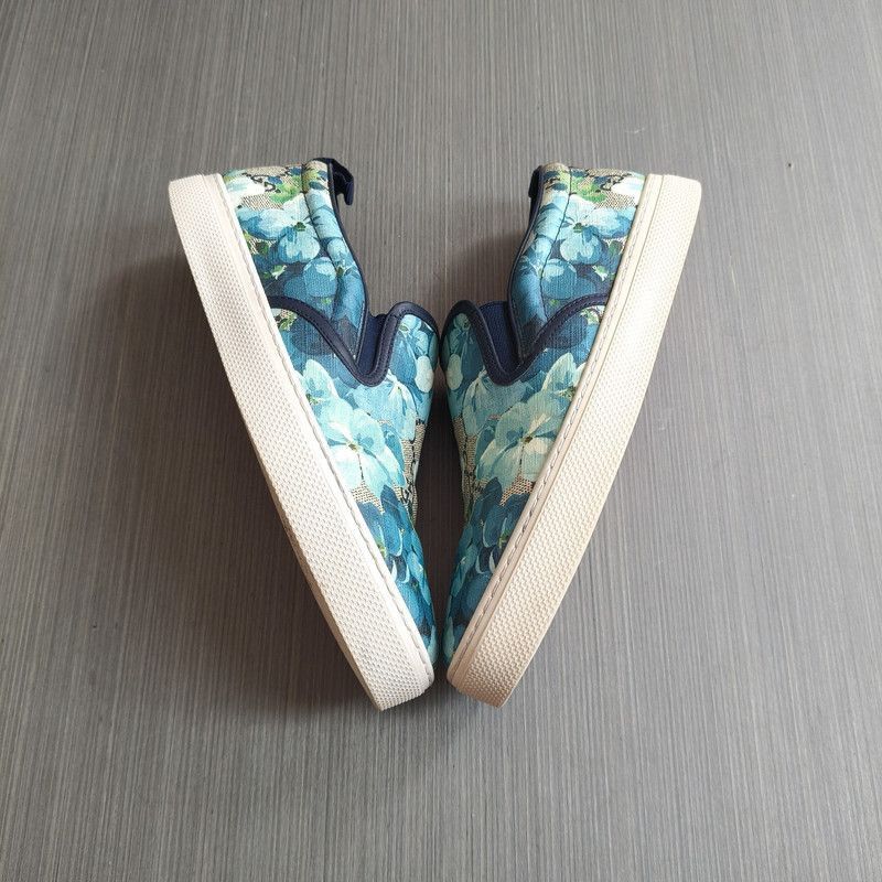Gucci Gucci Floral Print Slip-On Sneakers for Men - Size US 8.5 / EU 41-42 - 8 Thumbnail