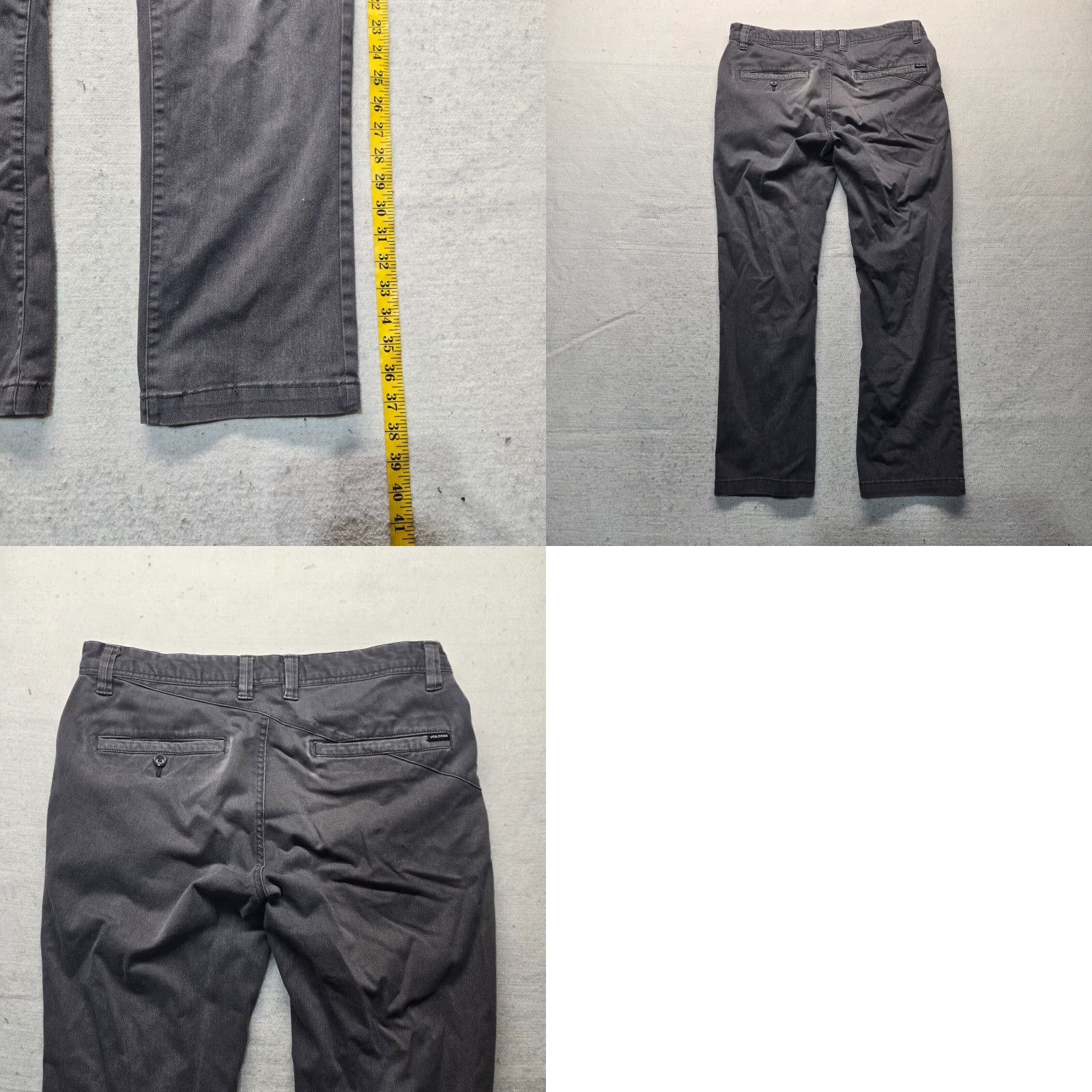 Volcom Volcom Vorta Slim Straight Jeans Men's Size 32 Black Denim 5-Pocket Size US 32 / EU 48 - 8 Thumbnail