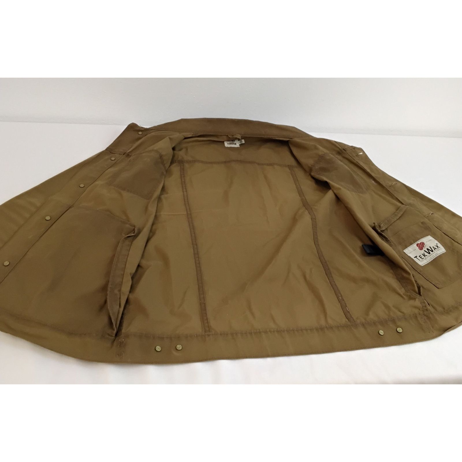 Flint And Tinder Flint and Tinder Tin Cloth Shacket Men's M Brown Button Up Size US M / EU 48-50 / 2 - 5 Thumbnail