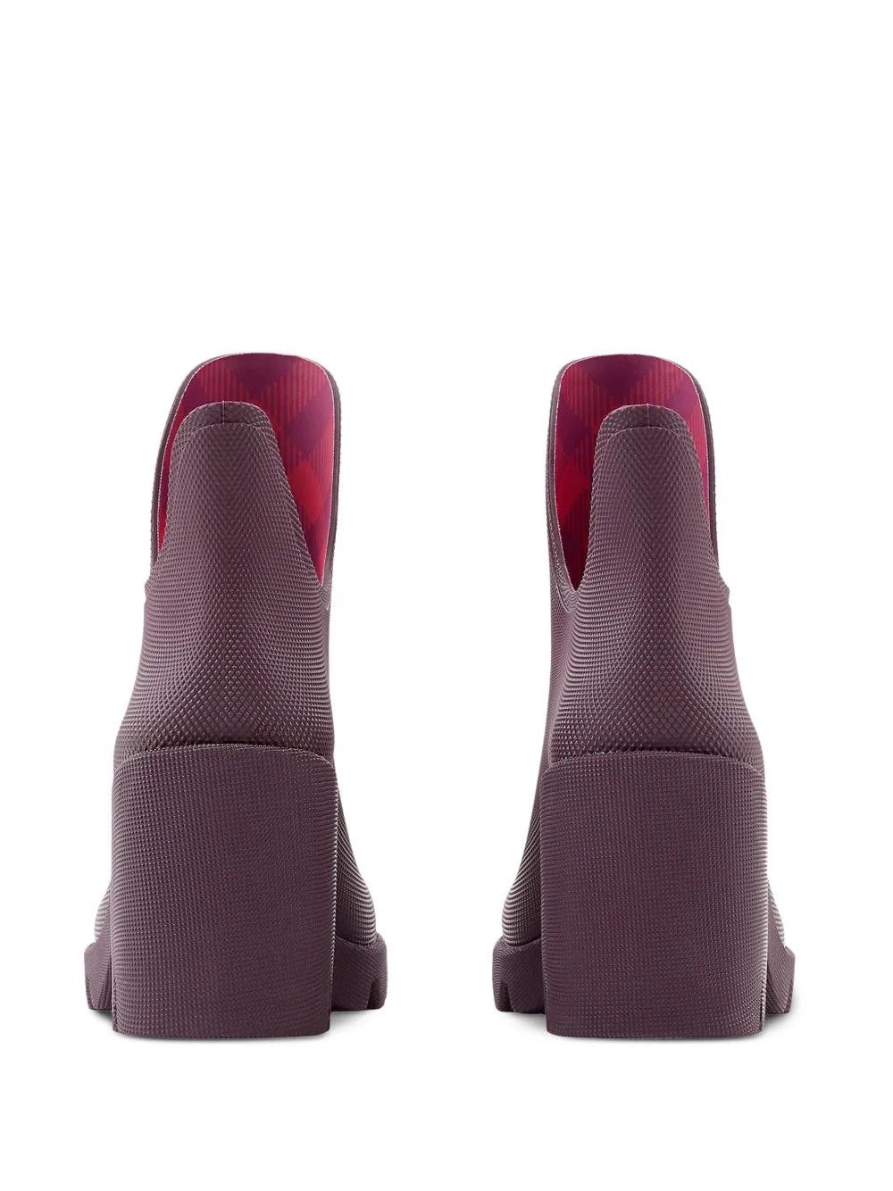 Burberry o1w1db10125 Rubber Marsh Heel Boots in Mulberry Purple Size US 5 / IT 35 - 4 Thumbnail