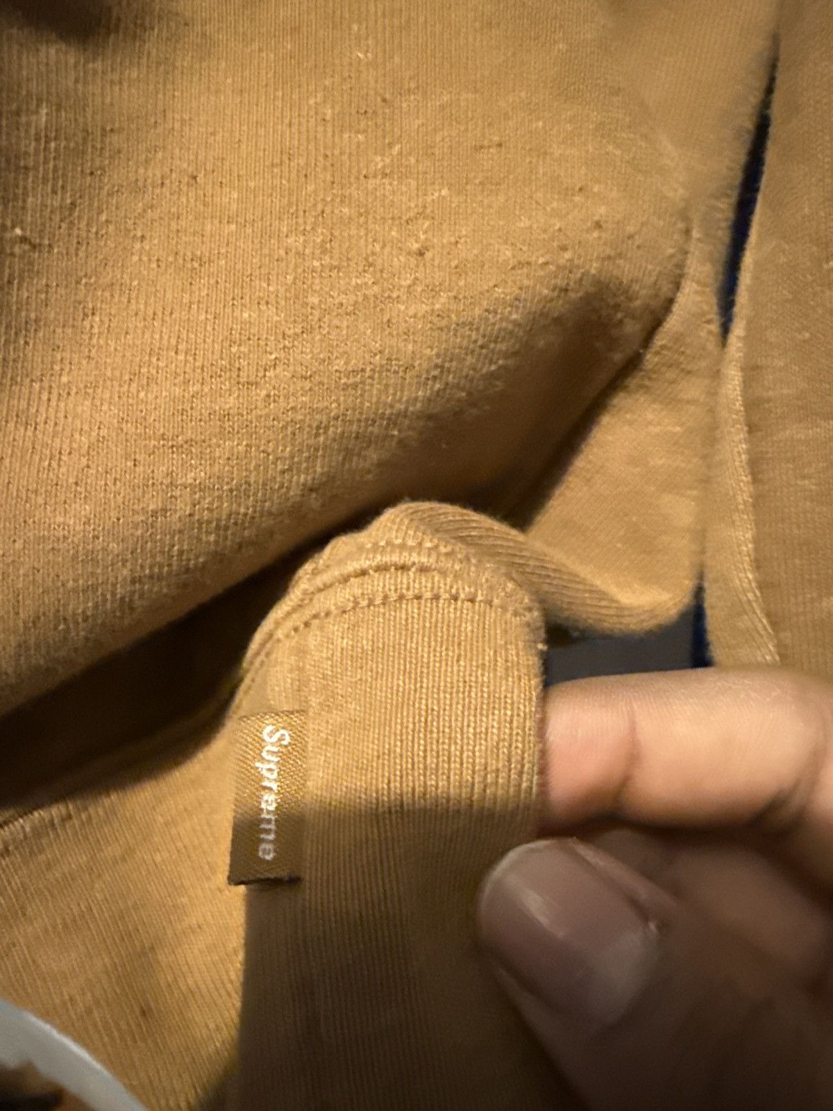 Supreme Supreme denim logo hoodie Size US M / EU 48-50 / 2 - 5 Thumbnail