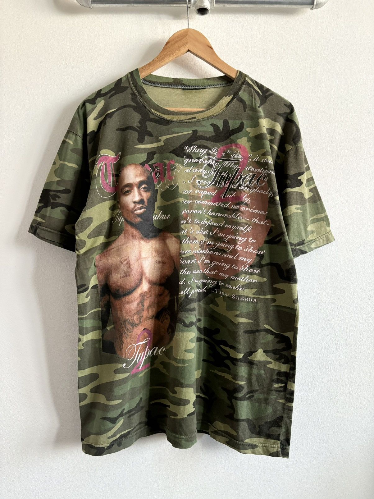 Rap Tees VINTAGE 2PAC RAPTEES TEE SHIRT BOOTLEG Size US L / EU 52-54 / 3 - 1 Thumbnail
