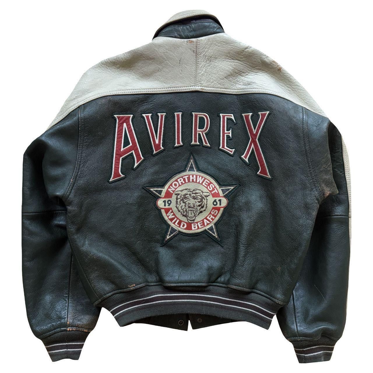 Avirex Avirex North West Wildbears Leather Varsity Jacket Size US S / EU 44-46 / 1 - 2 Thumbnail