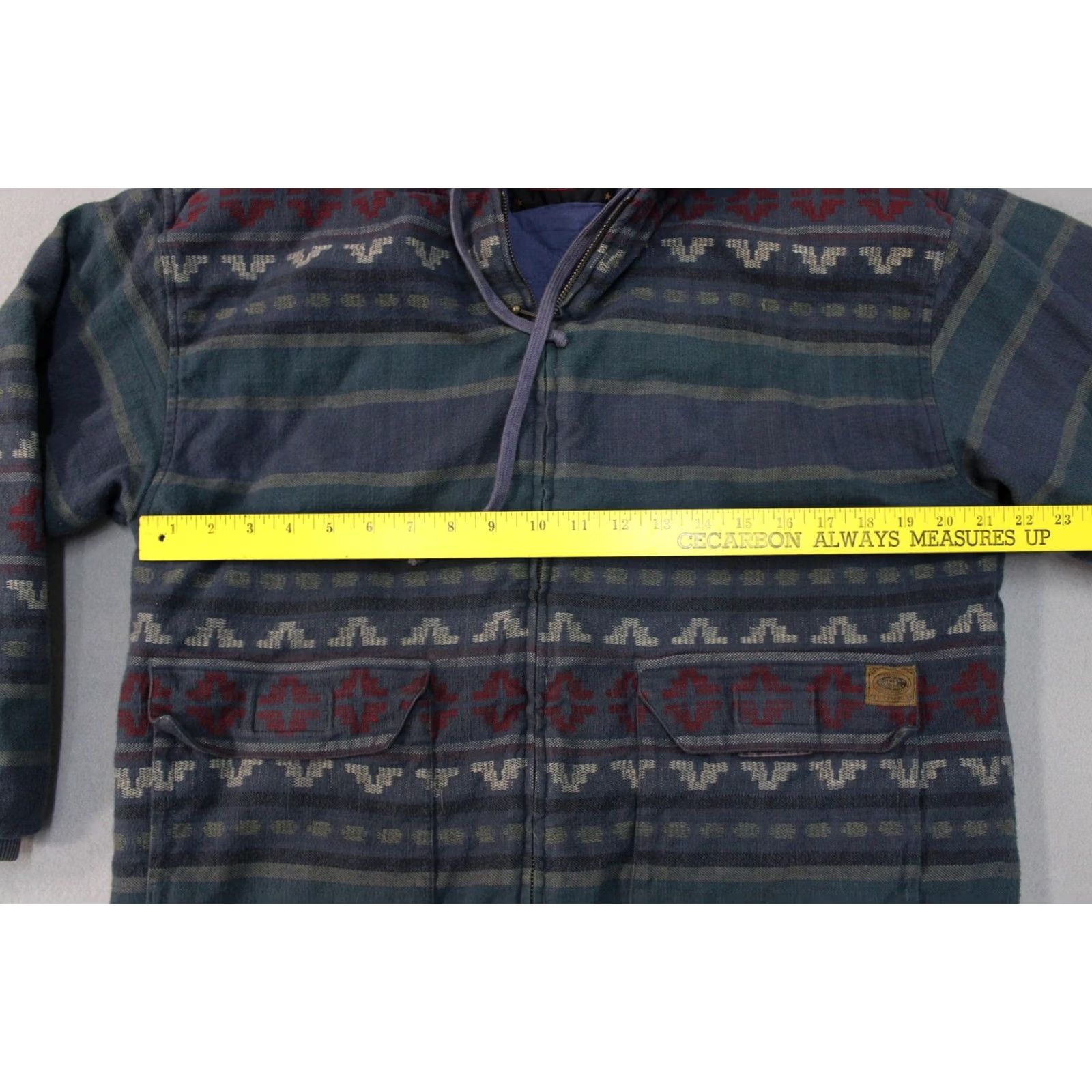 Vintage VINTAGE Pacific Coast Highway Jacket Mens Medium Hooded Aztec Full Zip 90s Size US M / EU 48-50 / 2 - 7 Thumbnail