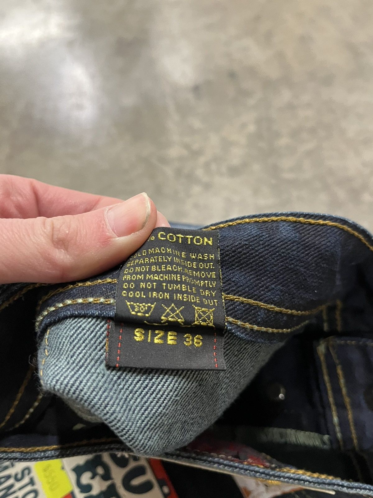 Evisu × Japanese Brand EVISU VINTAGE EU-ED DENIM JEANS DEADSTOCK RARE Size US 34 / EU 50 - 10 Thumbnail