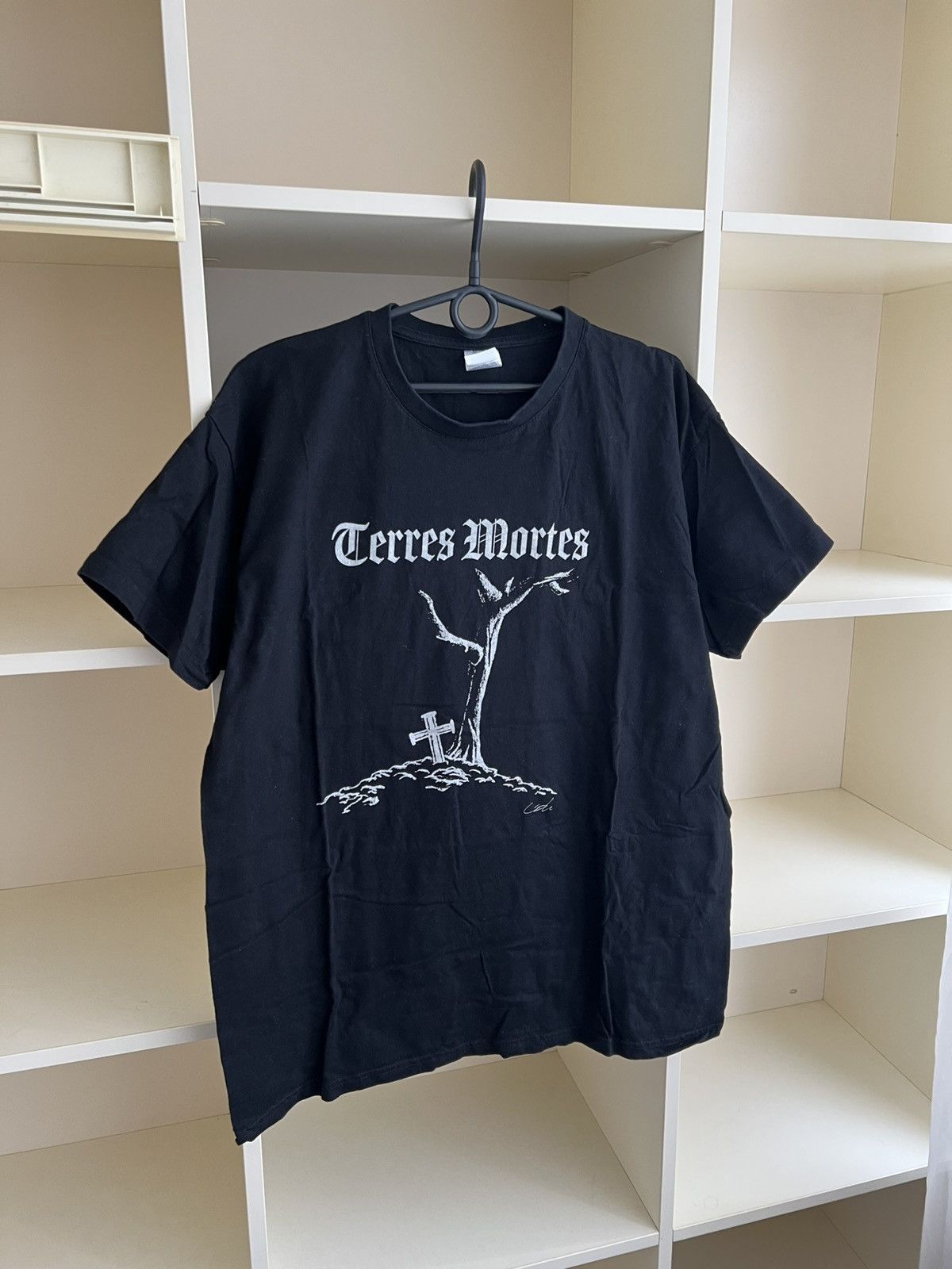 Band Tees Vintage Terres Mortes Black Metal Rock T-Shirt Tee Size L Size US L / EU 52-54 / 3 - 4 Thumbnail
