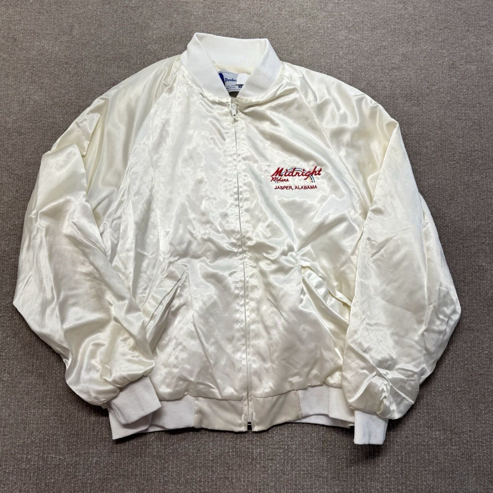 Vintage VINTAGE Club Satin Jacket Mens XL White Bomber Size US XL / EU 56 / 4 - 4 Thumbnail