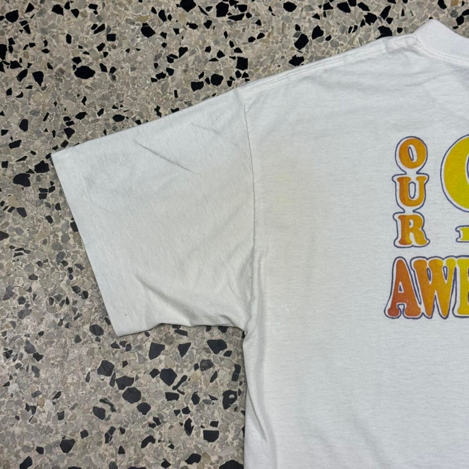 Fruit Of The Loom × Vintage VINTAGE 90S SINGLE STITCH OUR GOD IS AN AWESOME GOD TEE: Size US XL / EU 56 / 4 - 5 Thumbnail