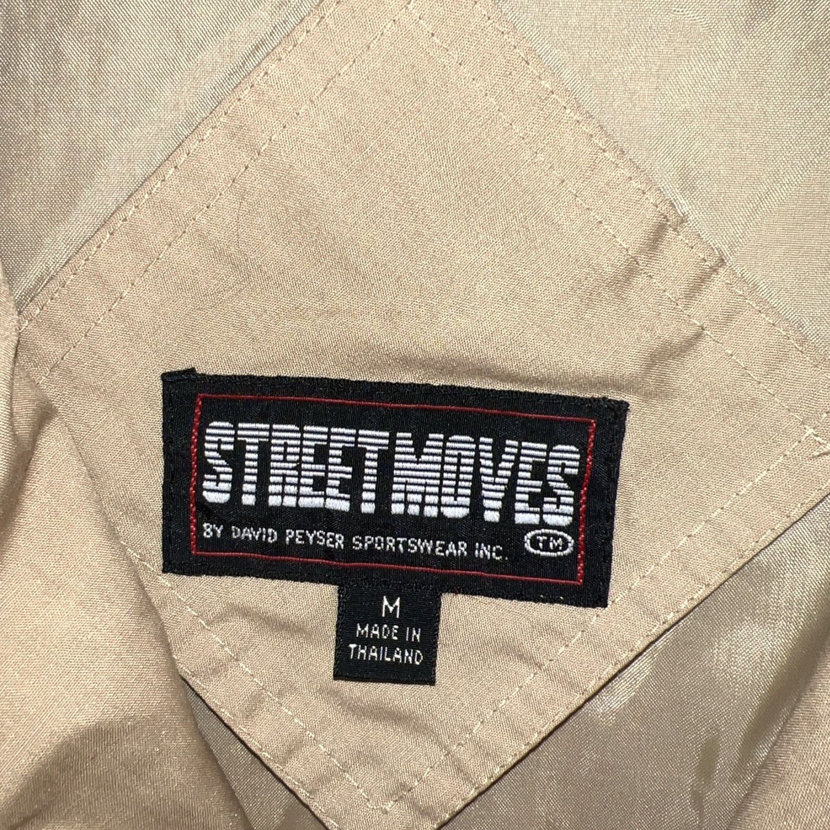 Vintage VINTAGE Street Moves Beige Cafe Jacket Full Zip Mens Size M Size US M / EU 48-50 / 2 - 4 Thumbnail