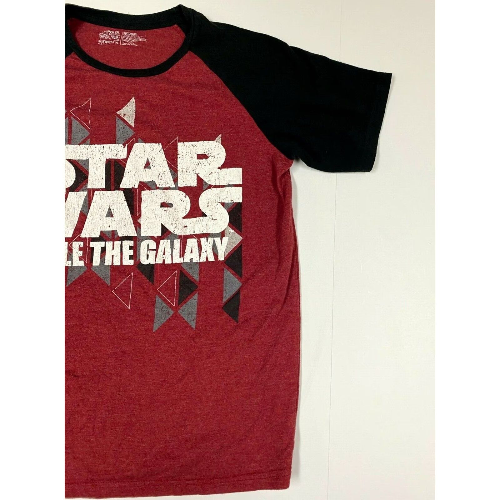 Star Wars Star Wars Shirt Mens Medium Red Crew Neck Short Sleeve Logo Cotton Spandex T-Shirt Star Wars Mens Regular Fit 90s Theme Stars Size US M / EU 48-50 / 2 - 2 Thumbnail