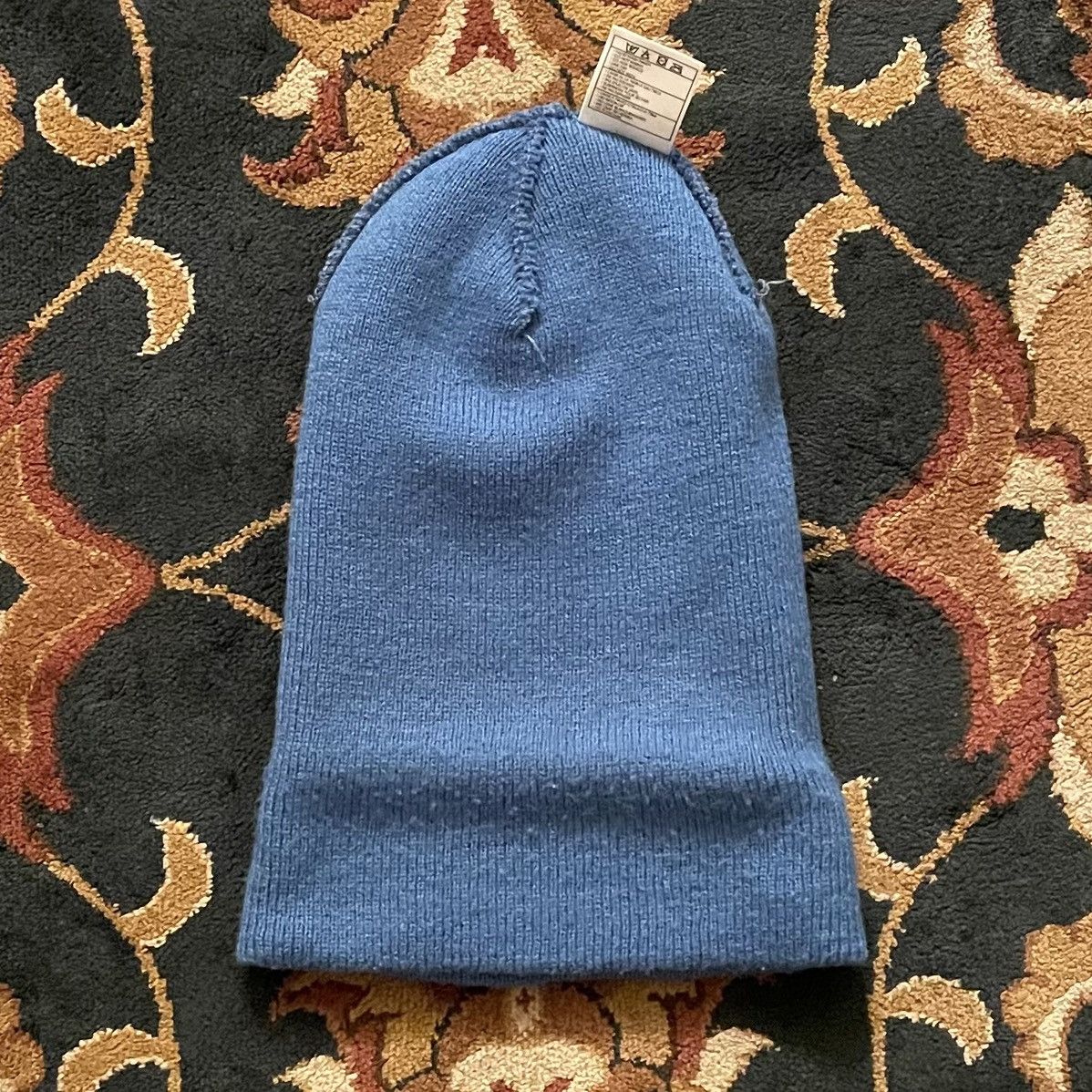 Nike Vintage 90s Nike Swoosh Logo Blue Beanie Toque Hat Size ONE SIZE - 6 Thumbnail