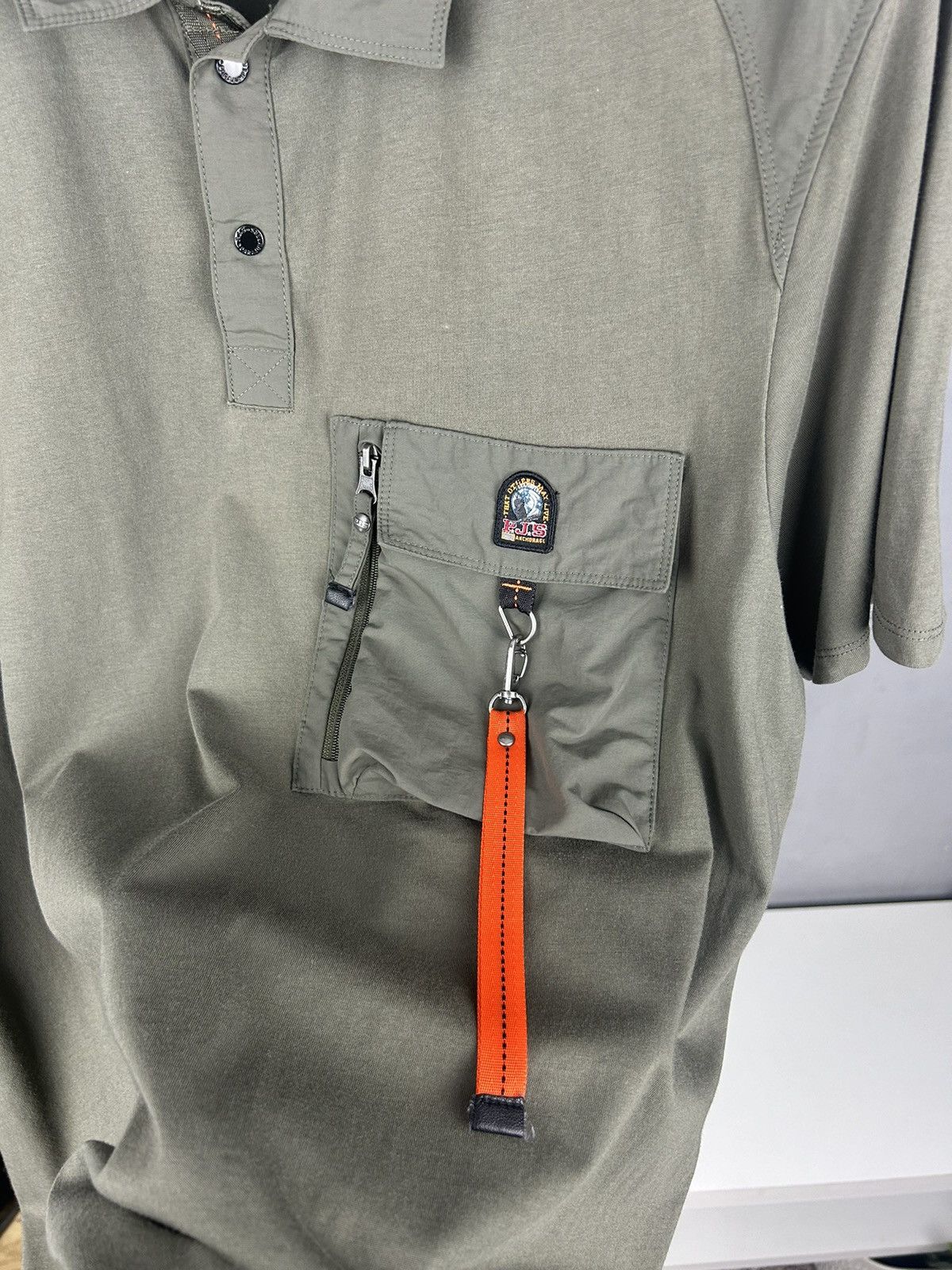 Parajumpers Parajumpers PJS Polo Shirt Green Utility Pocket Size XL Size US XL / EU 56 / 4 - 4 Thumbnail