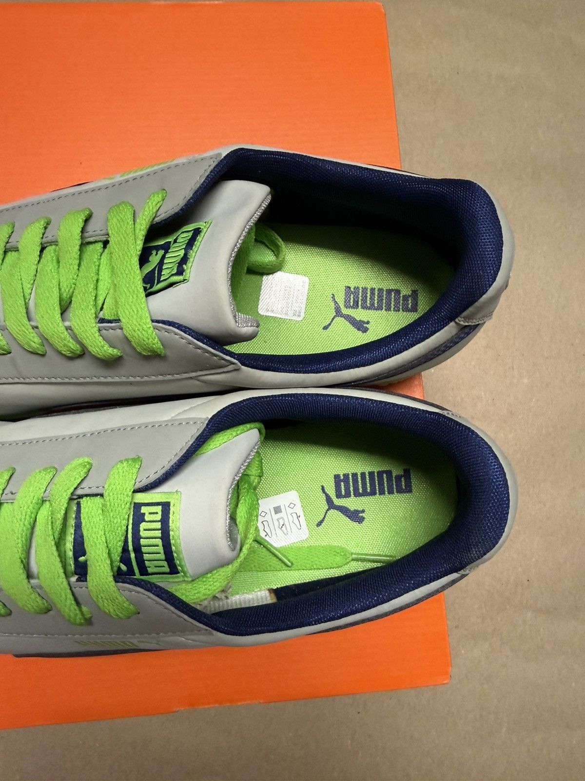 Puma Puma Roma SL NBK 2 Seahawks Grey Blue Green Mens size 14! Size US 14 / EU 47 - 6 Thumbnail