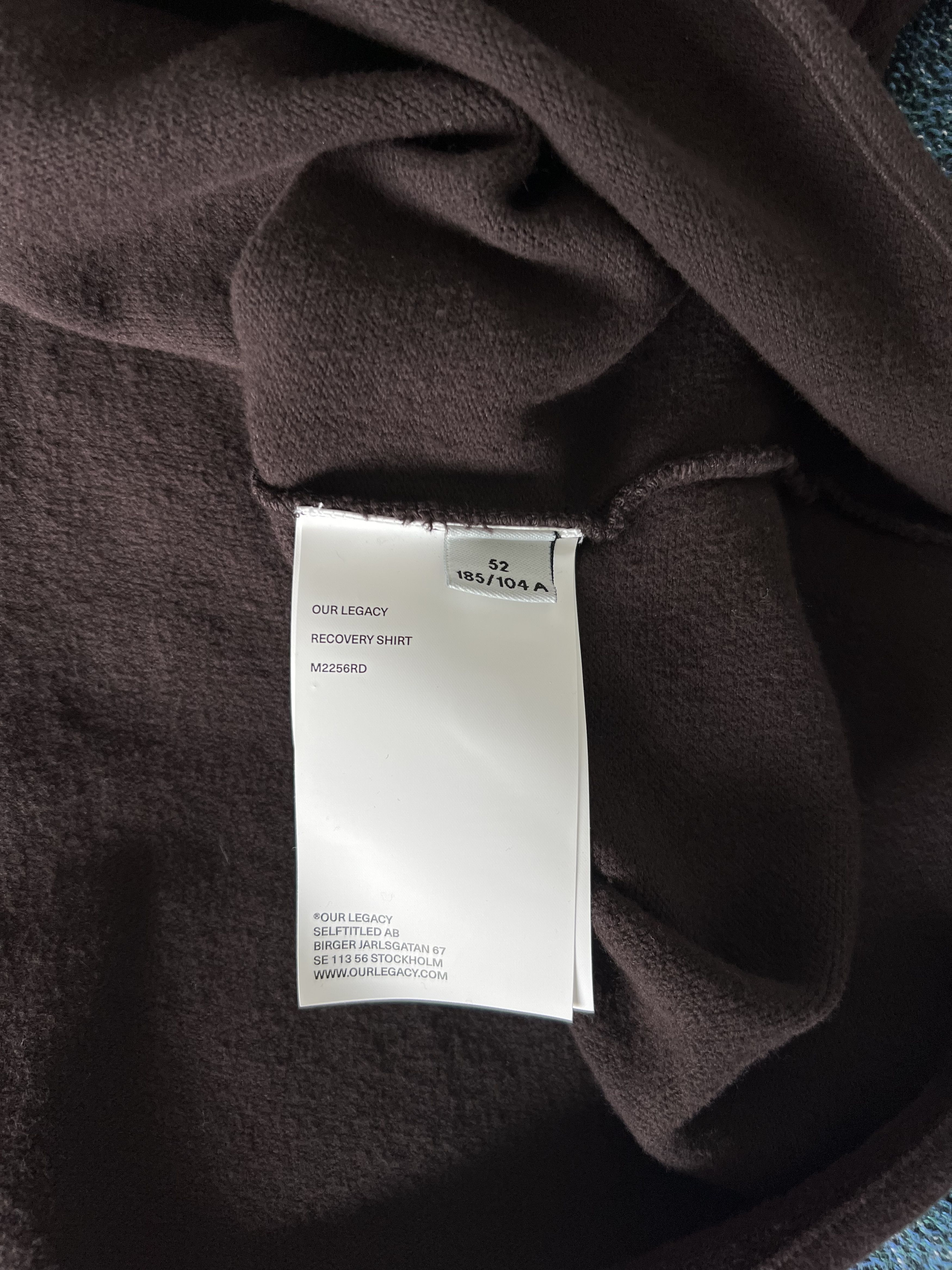 Our Legacy Our Legacy Recovery Button Up Shirt in Brown Fuzzy Fleece Size US L / EU 52-54 / 3 - 8 Thumbnail