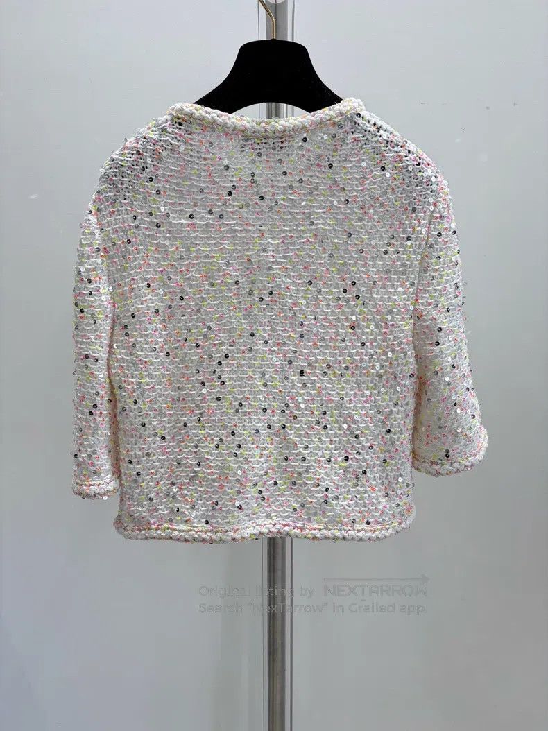 Chanel Chanel Colourful sequin diamond button cardigan coat Size XS / US 0-2 / IT 36-38 - 2 Thumbnail