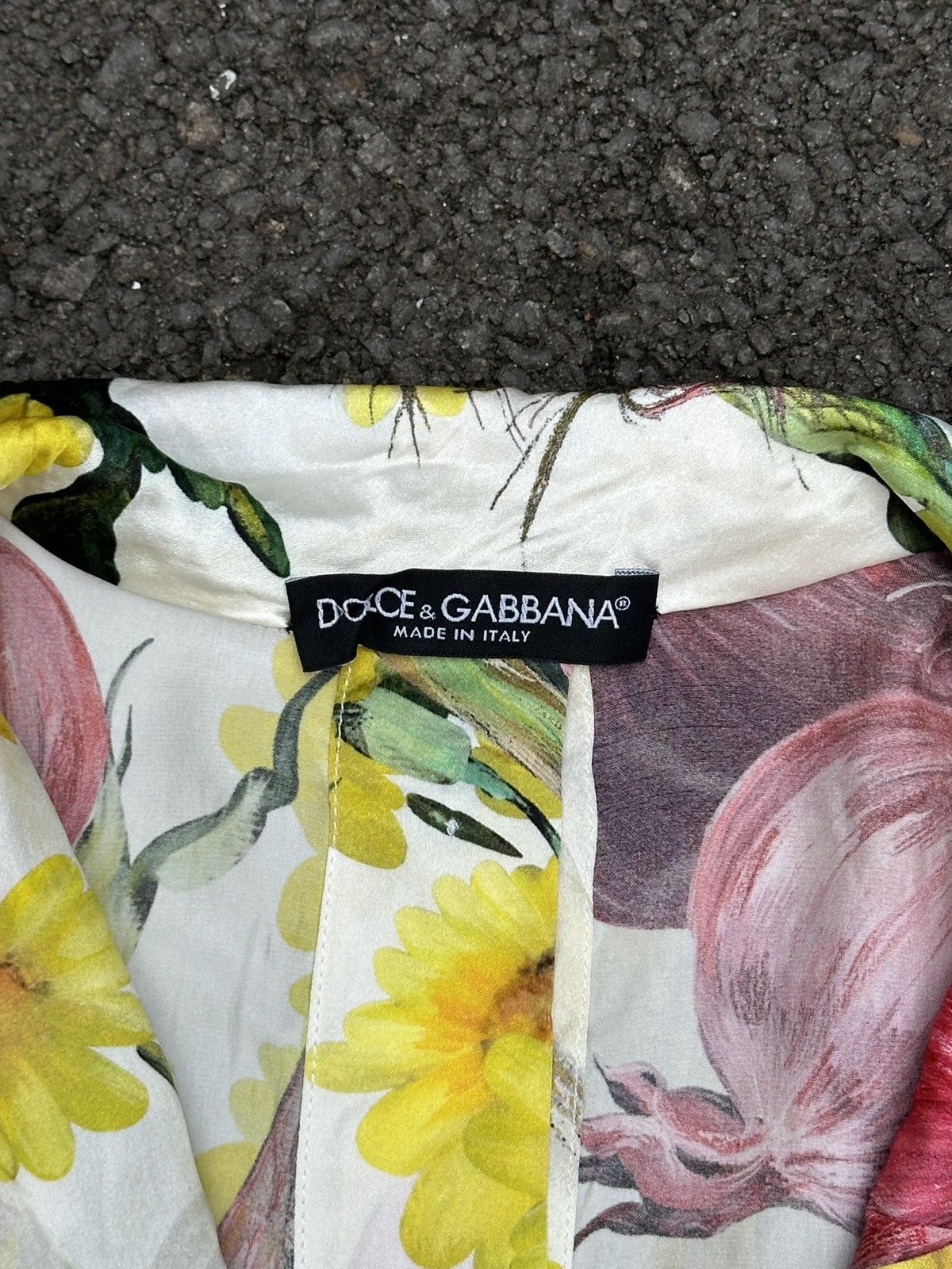 Dolce & Gabbana RARE DOLCE & GABBANA ONION PRINT SILK BLOUSE TOP WOMEN Size L / US 10 / IT 46 - 8 Thumbnail