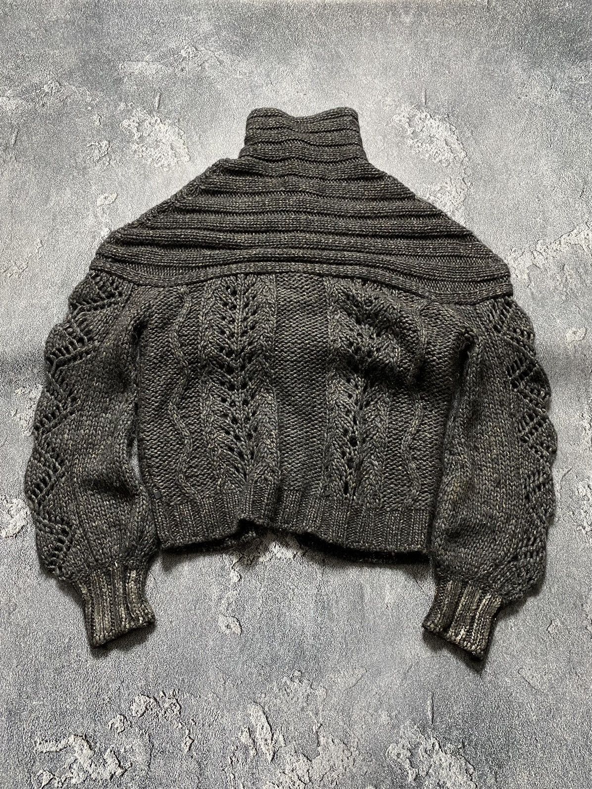 Just Cavalli Just Cavalli Chunky Knit With Open Mesh Gold Thread Sweater Size M / US 6-8 / IT 42-44 - 9 Thumbnail