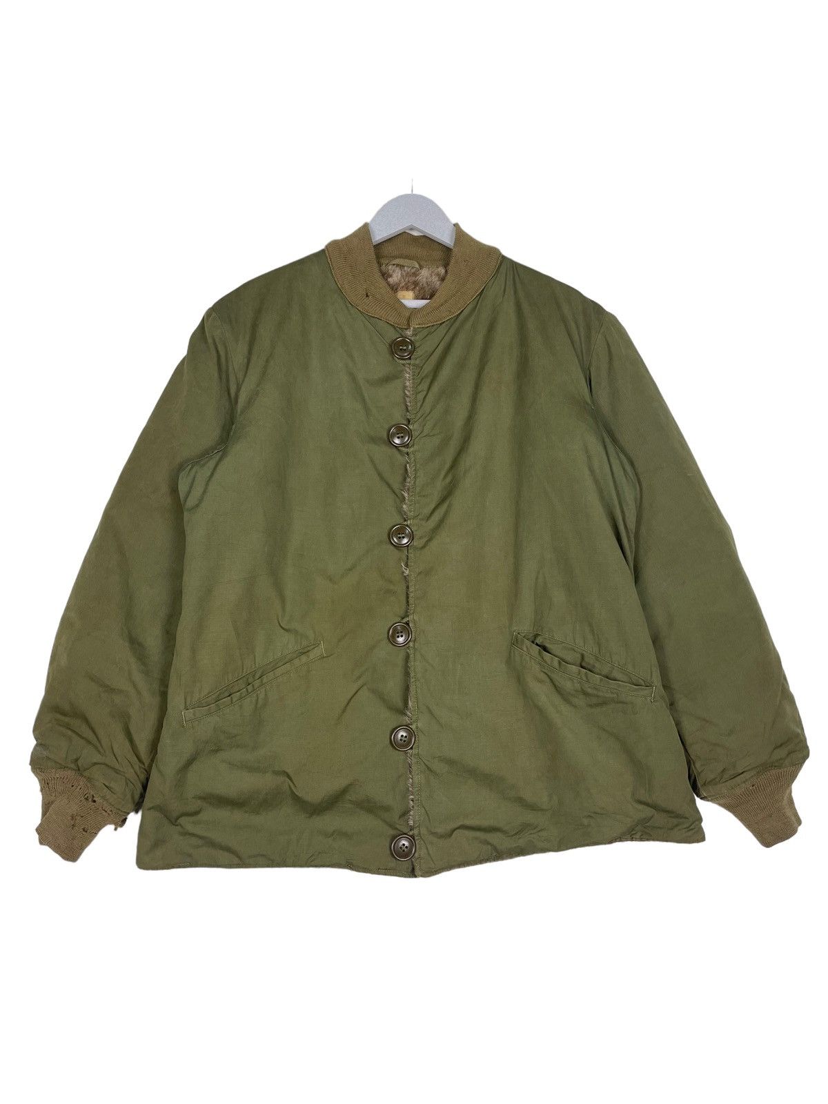Vintage 💥1940s US TANKER M43 DECK OG MILITARY BOMBER Size US L / EU 52-54 / 3 - 1 Thumbnail