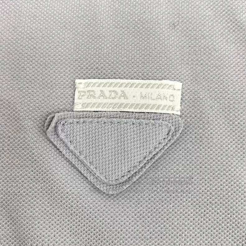 Prada Prada 24 light purple triangle cotton lapel short-sleeved Size XS / US 0-2 / IT 36-38 - 5 Thumbnail