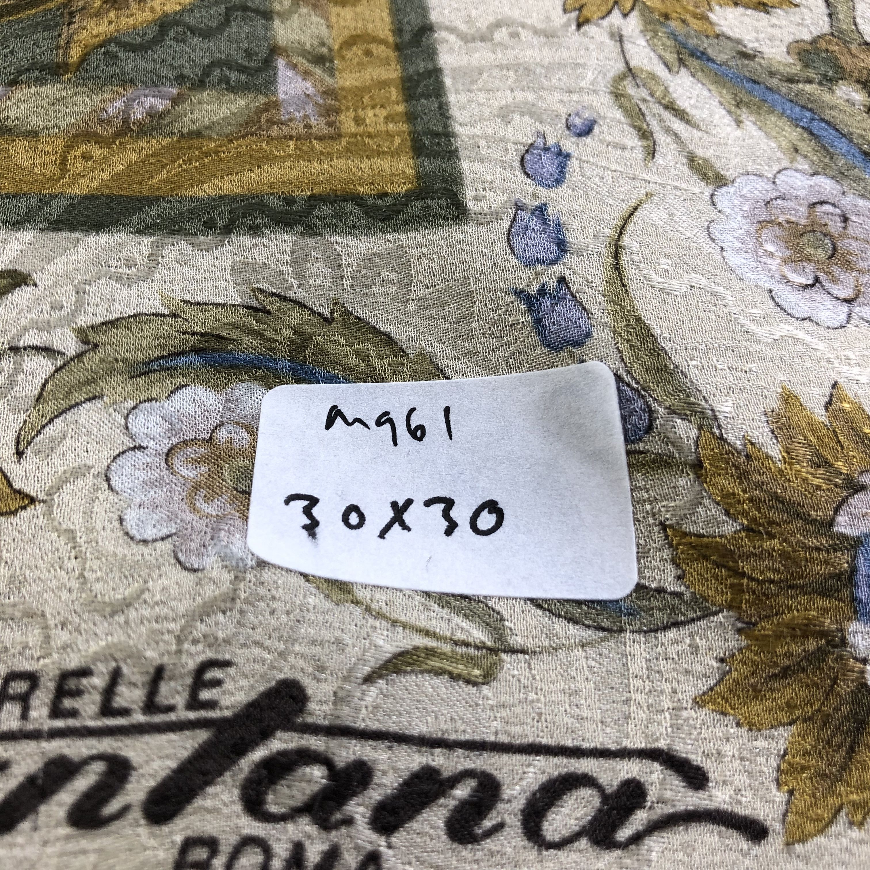 Japanese Brand Sorelle Fontana Paisley Silk Scarf M961 Size ONE SIZE - 9 Thumbnail
