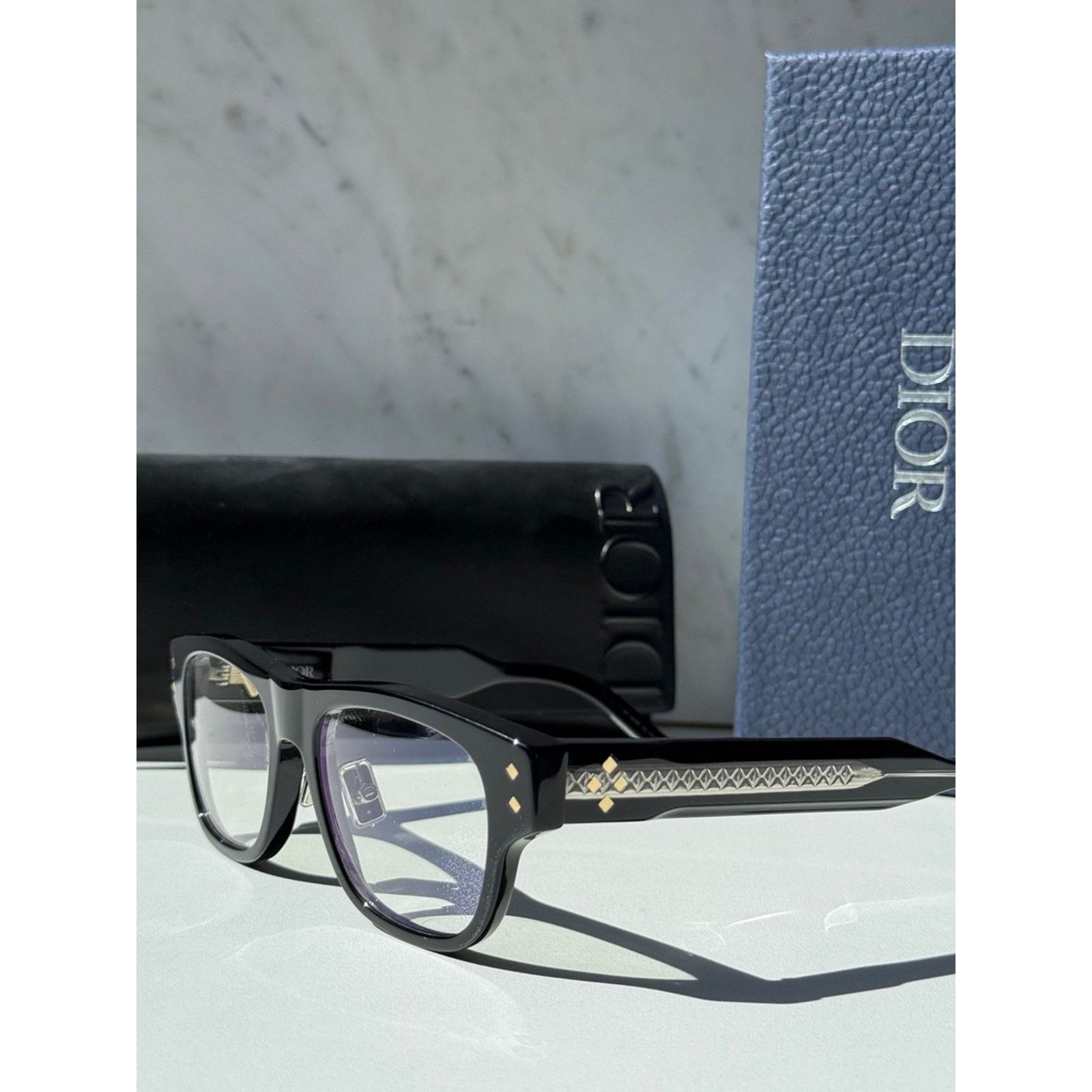 Dior NEW Dior CD DiamondO S10I Clip On Frames in Black $720 Size ONE SIZE - 9 Thumbnail
