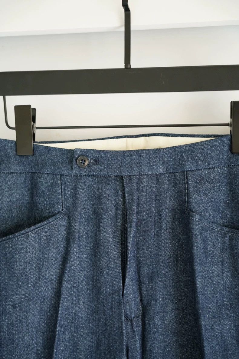 Yohji Yamamoto Yohji Yamamoto Yohji Yamamoto Blue Linen Blend Pants Size US 27 - 3 Thumbnail