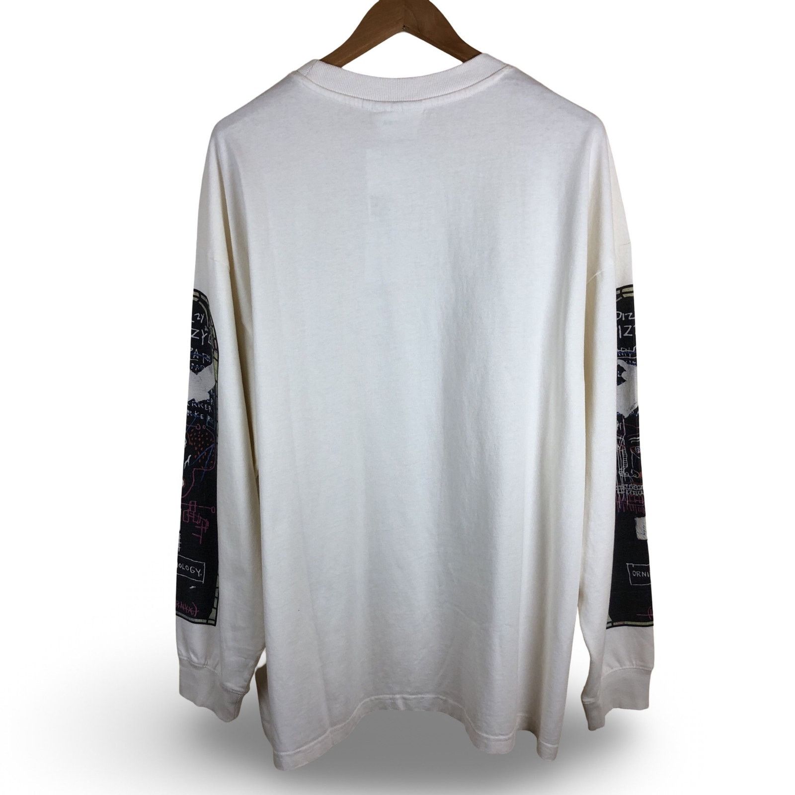 H&M × Jean-Michel Basquiat × Who Decides War WHO DECIDES WAR x Basquiat x H&M Long Sleeve Relaxed T-Shirt Size US XXL / EU 58 / 5 - 5 Thumbnail