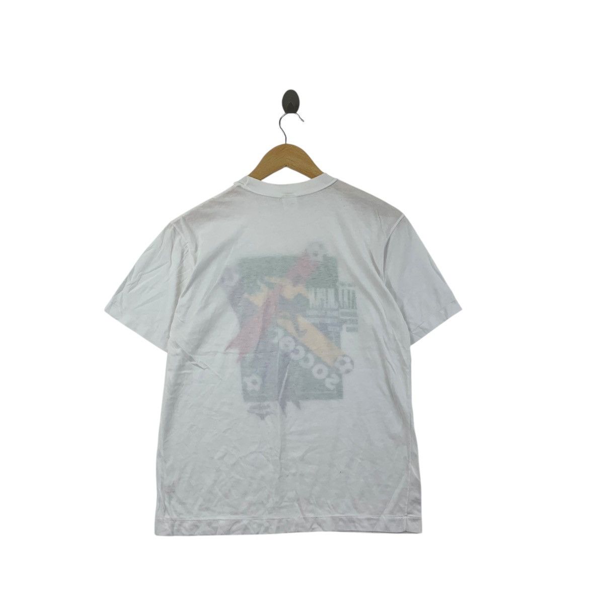 Mizuno Vintage 1993 MIZUNO ALL JAPAN Junior High Soccer Tee Shirt Size US L / EU 52-54 / 3 - 6 Thumbnail