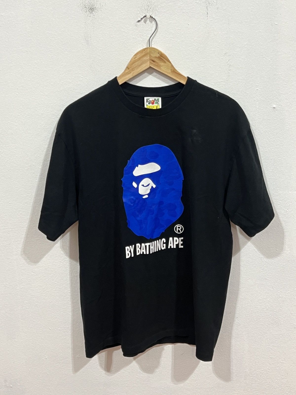 Bape Bape Big Head Blue/Black Tee Size US XL / EU 56 / 4 - 1 Thumbnail