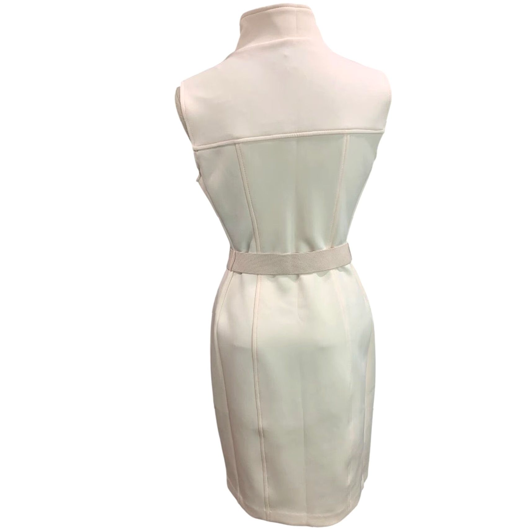 Tommy Hilfiger VINTAGE Tommy Hilfiger Scuba Dress Women Knee Length 10 Regular White Powder Pink TD6S1A9A Mens Size L / US 10 / IT 46 - 5 Thumbnail