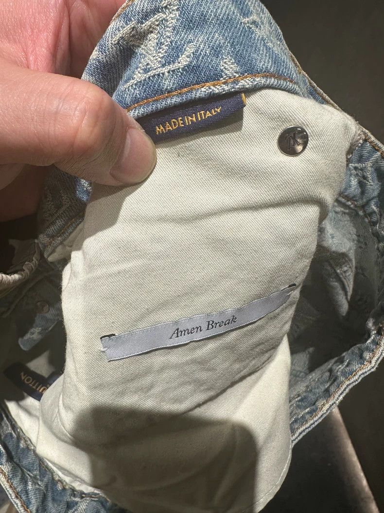 Louis Vuitton Louis Vuitton Flocked, doodle and presbyopic jeans Size US 33 - 7 Thumbnail