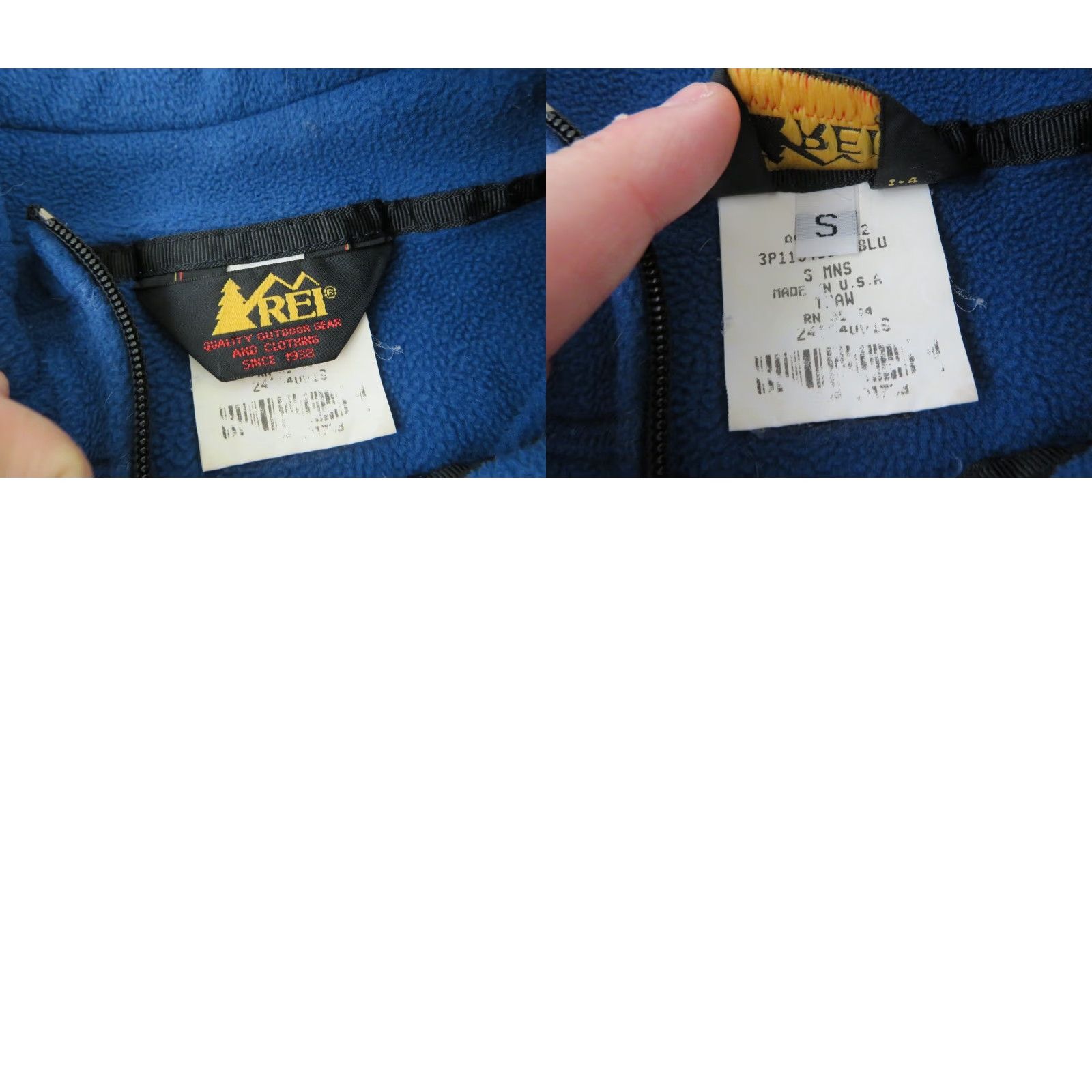 Vintage VINTAGE REI Jacket Polartec Fleece Pullover Mens S Blue USA Made Outdoor Hiking 90s Retro Outdoorwear Mens Size US S / EU 44-46 / 1 - 8 Thumbnail