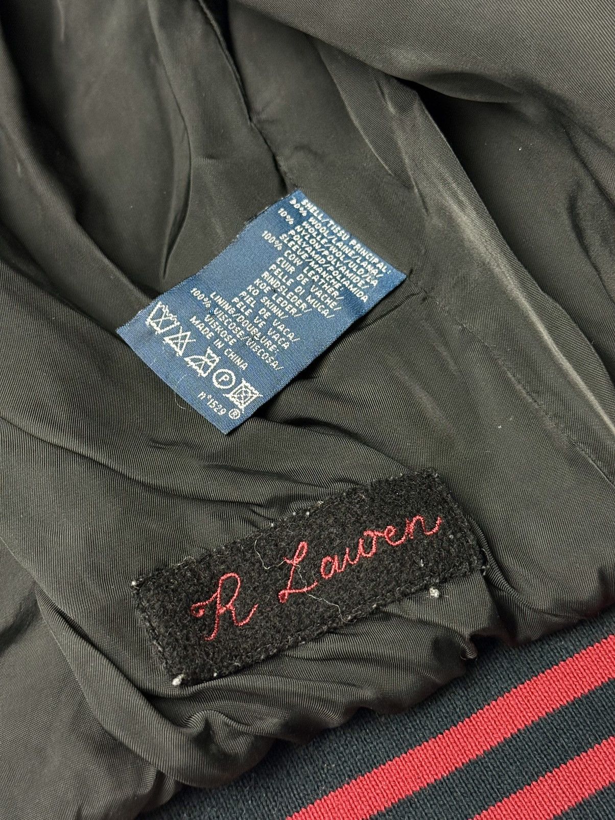 Polo Ralph Lauren Vintage Polo Ralph Lauren Womens Wool Leather Varsity Jacket Size XL / US 12-14 / IT 48-50 - 6 Thumbnail