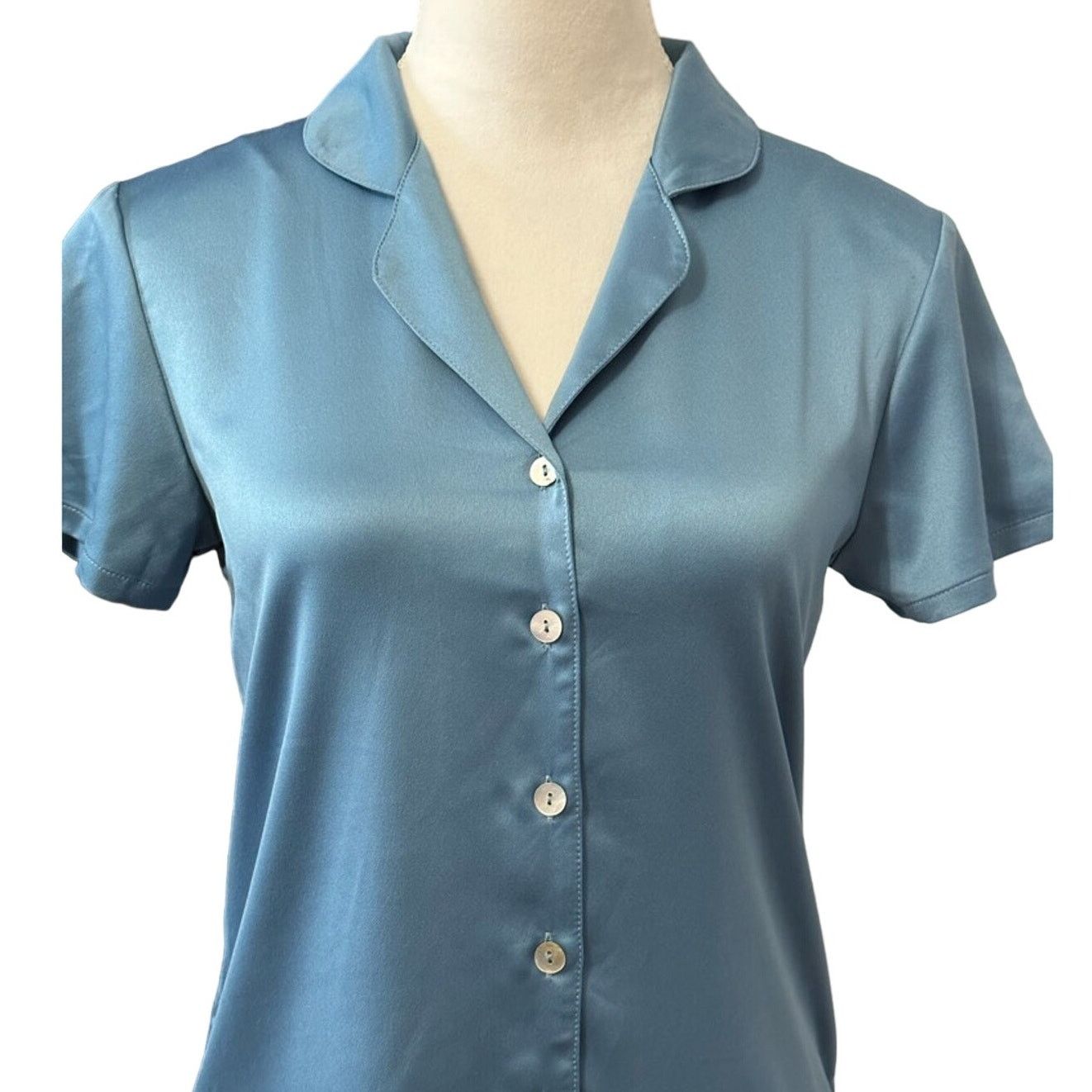 Other Flora Nikrooz Sleepshirt Short Sleeves Breathable Blue XS Size ONE SIZE - 2 Thumbnail
