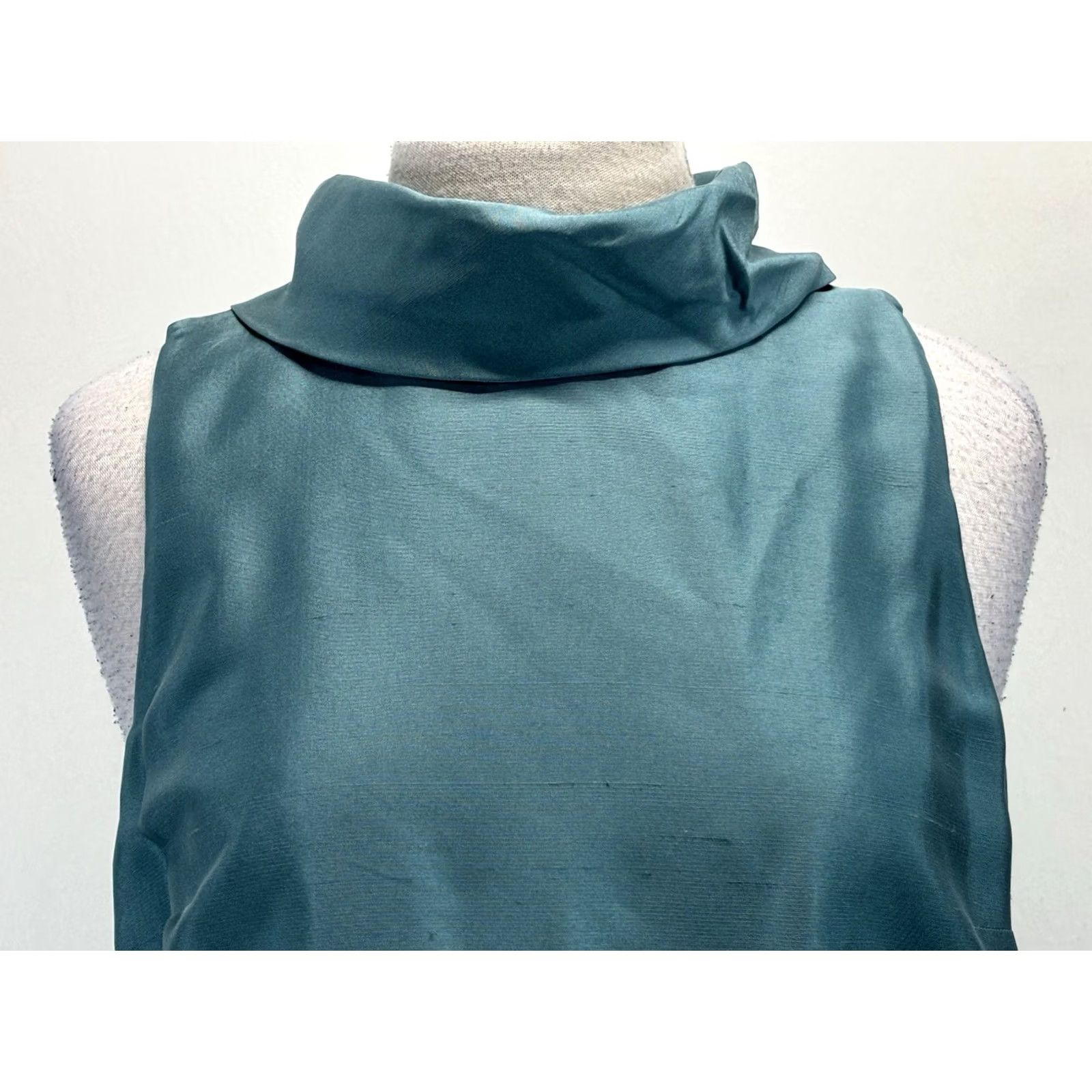 Talbots Talbots Silk Sheath Dress Women’s 10 Blue Sleeveless Lined Classic Party/Cocktail Size L / US 10 / IT 46 - 5 Thumbnail