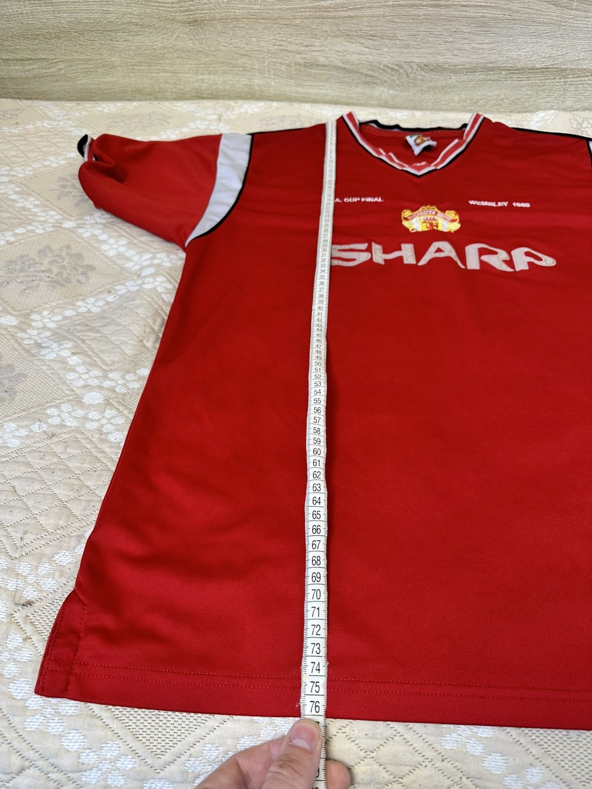 Vintage 🔥 1985 Manchester United FA Cup Vintage Retro Jersey T Shirt Size US XL / EU 56 / 4 - 11 Thumbnail