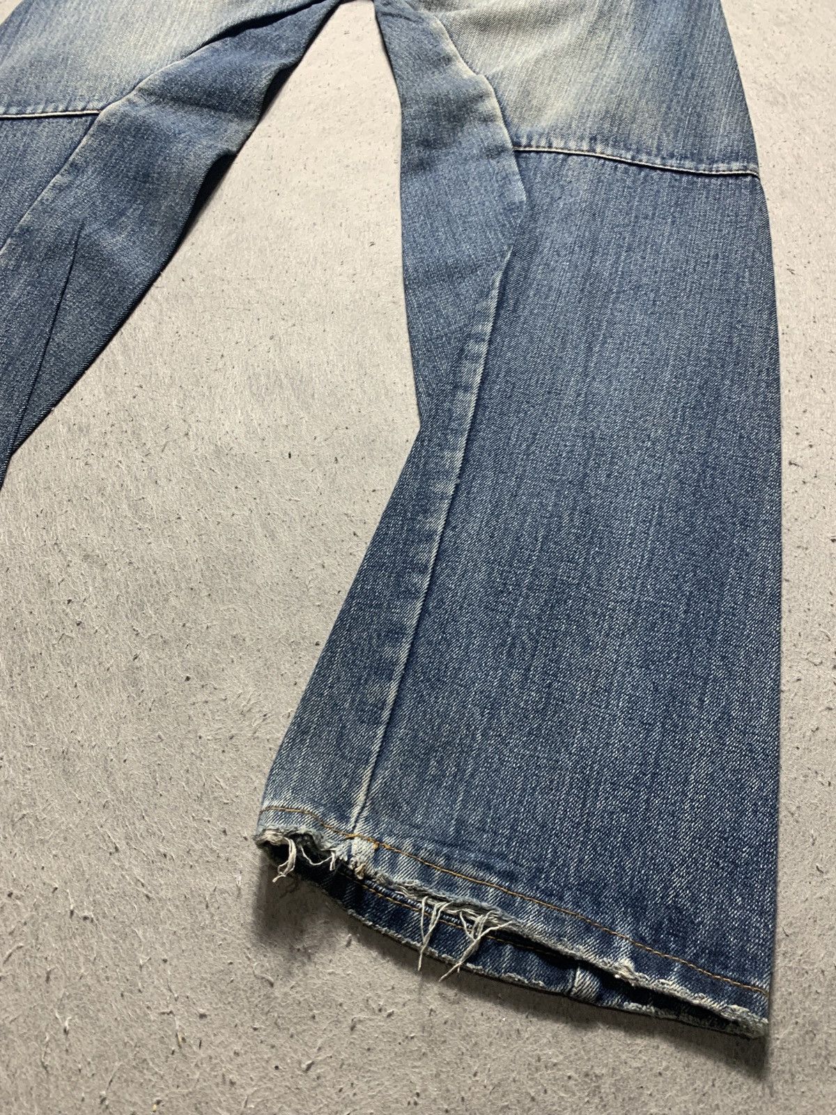 Number (N)ine Japanese Brand BreathMint Double Waist Denim Jeans Size US 32 / EU 48 - 13 Thumbnail