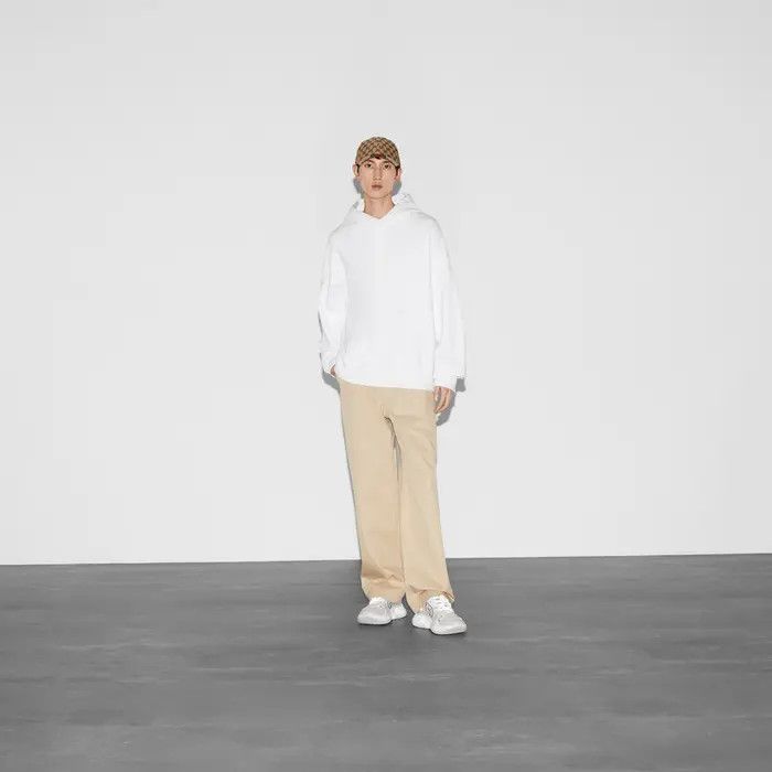 Gucci oc11z0226 Cotton Jersey Hooded Sweatshirt in White Size US S / EU 44-46 / 1 - 2 Thumbnail