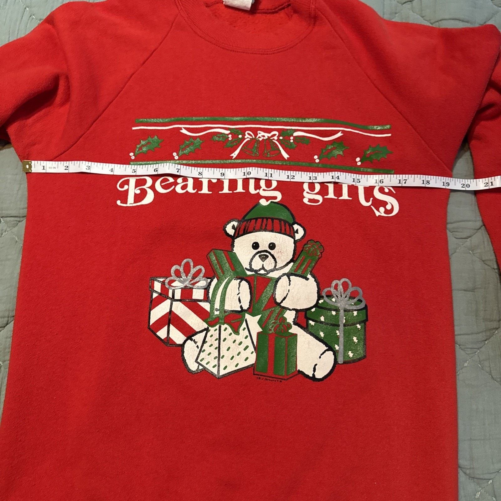 Other 80’s Grandma Christmas Bear Sweatshirt Size M Made In USA- Size M / US 6-8 / IT 42-44 - 7 Thumbnail