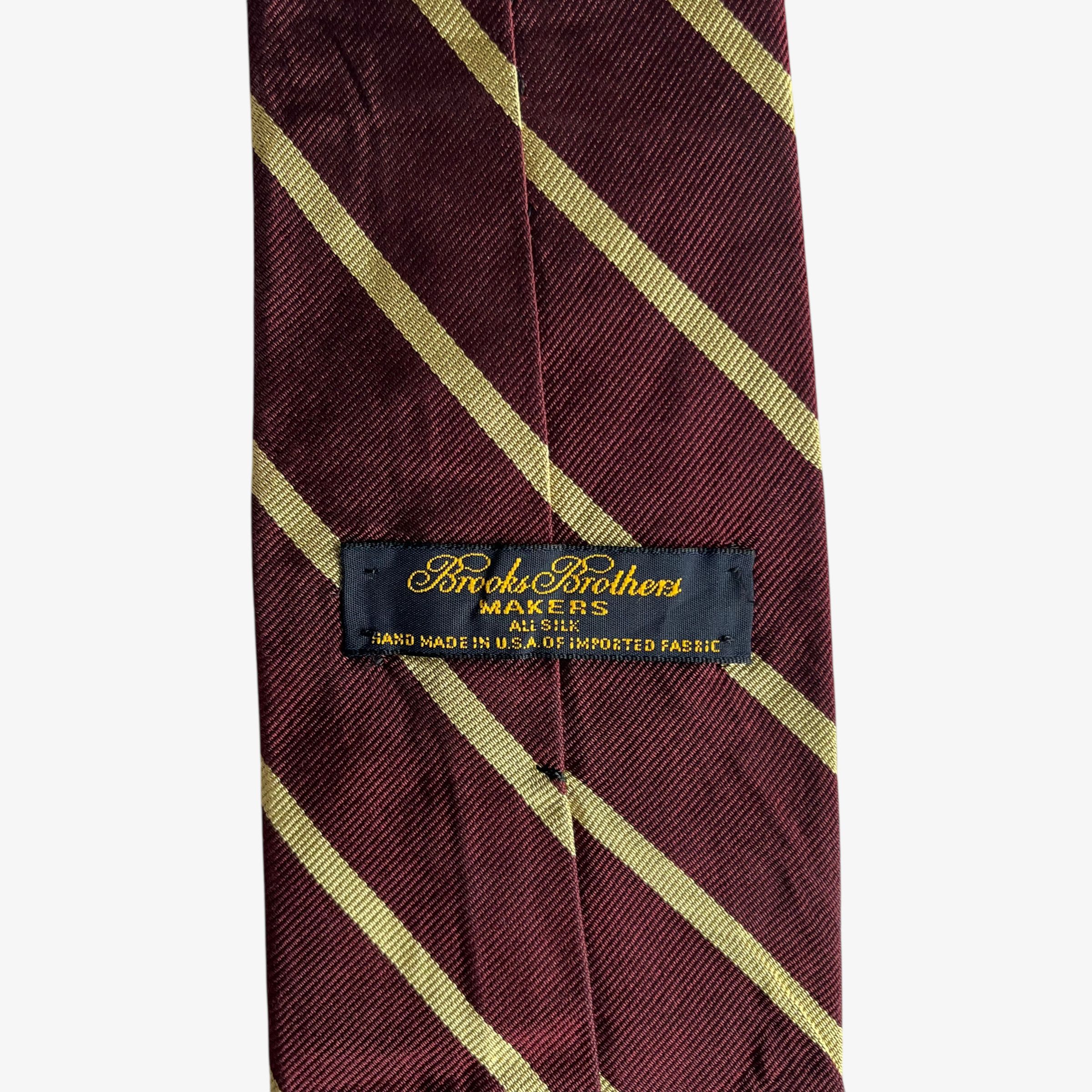 Brooks Brothers Vintage 90s Brooks Brothers Makers Striped Print Silk Tie Size ONE SIZE - 2 Thumbnail