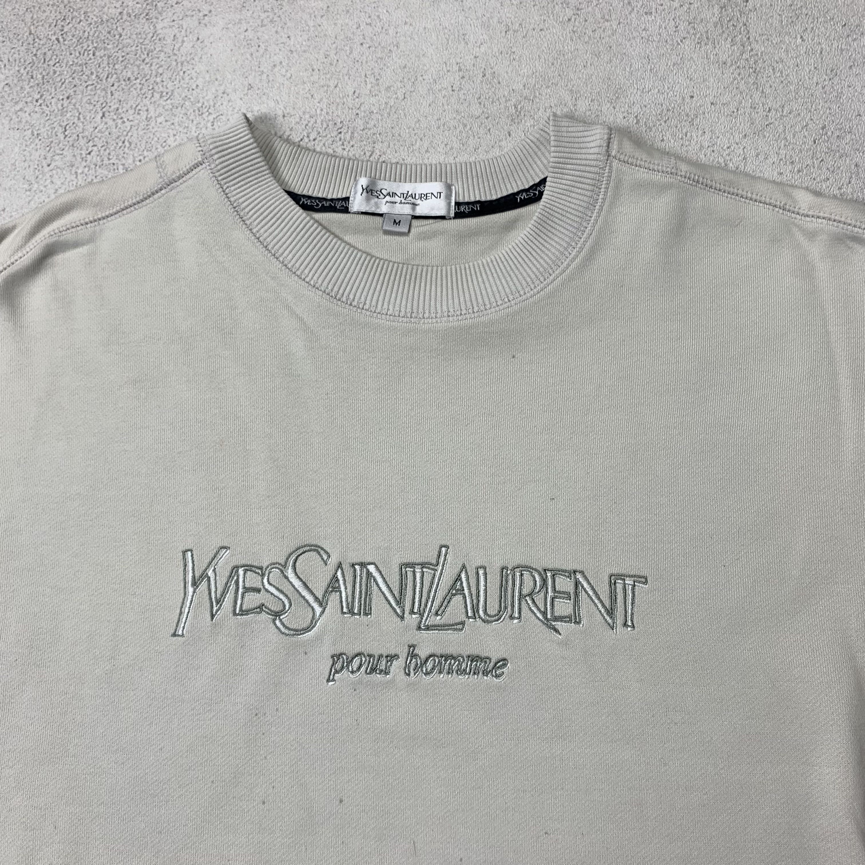 Vintage Yves Saint Laurent Pour Homme Sweatshirt Crewneck
