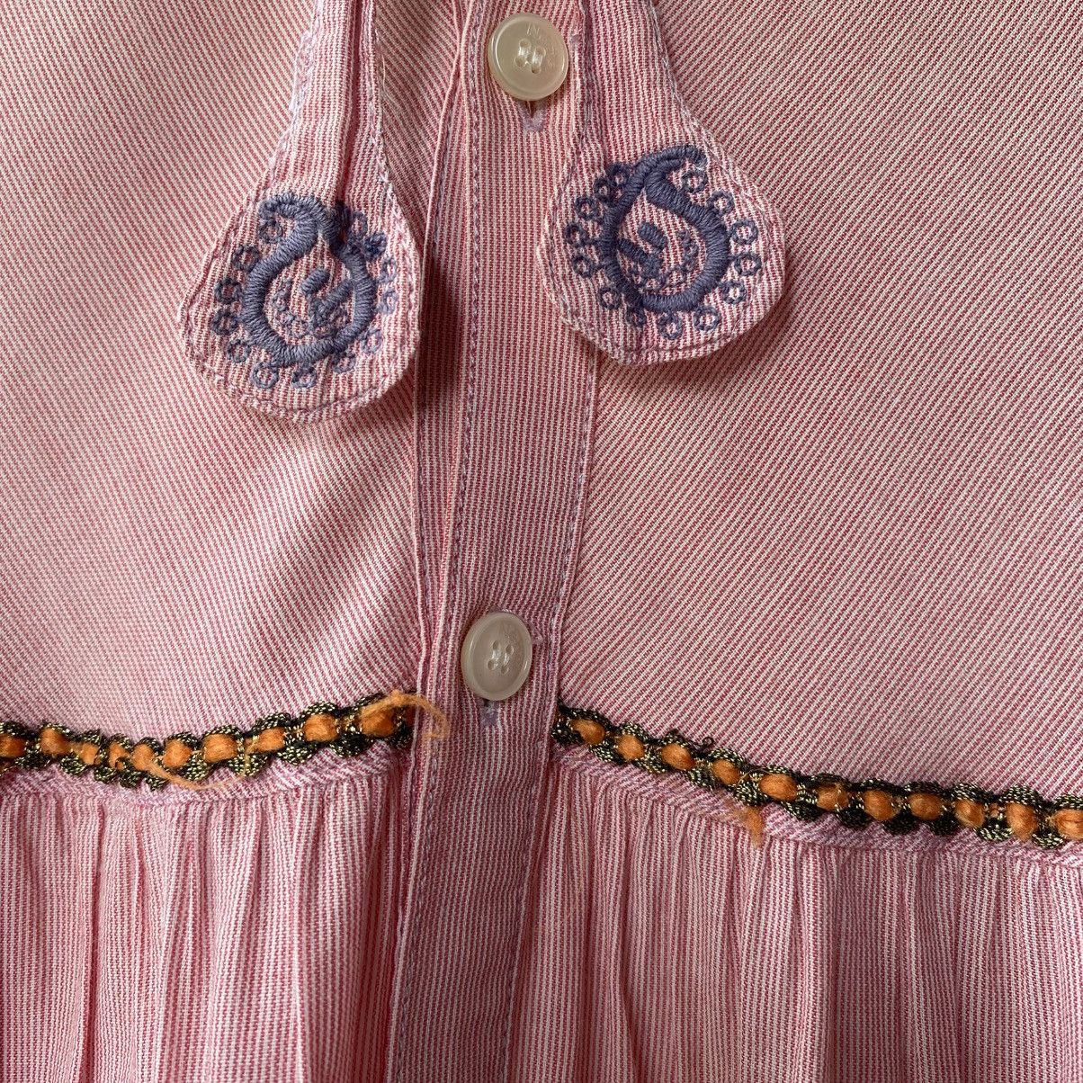 Ne-Net Ne-net Pink Puff Sleeve Babydoll Blouse Size XS / US 0-2 / IT 36-38 - 15 Thumbnail