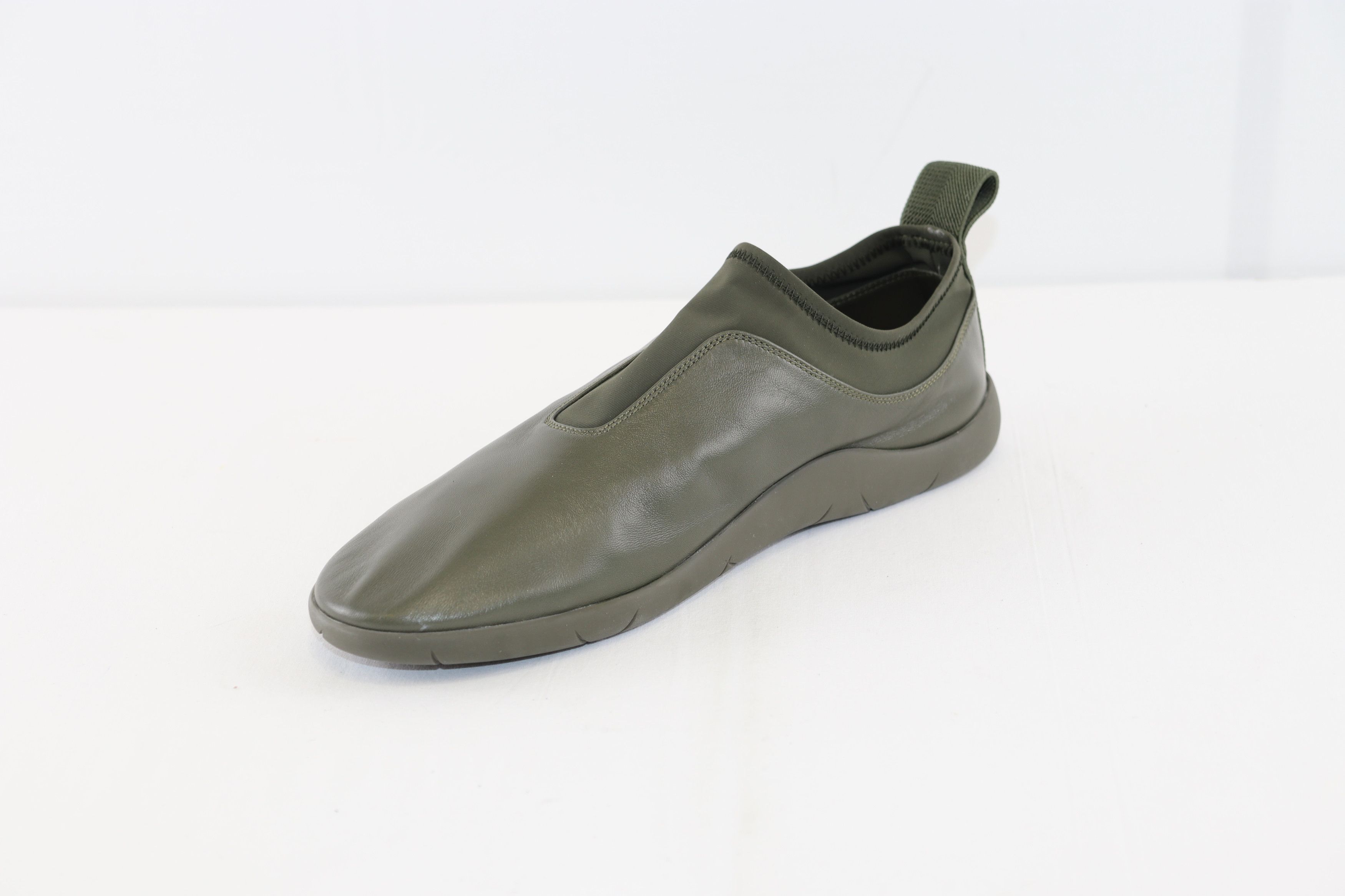 Bottega Veneta o1rshd1 Lagoon Nappa/Antares Fabric Sneakers in Seaweed Size US 8 / EU 41 - 3 Thumbnail
