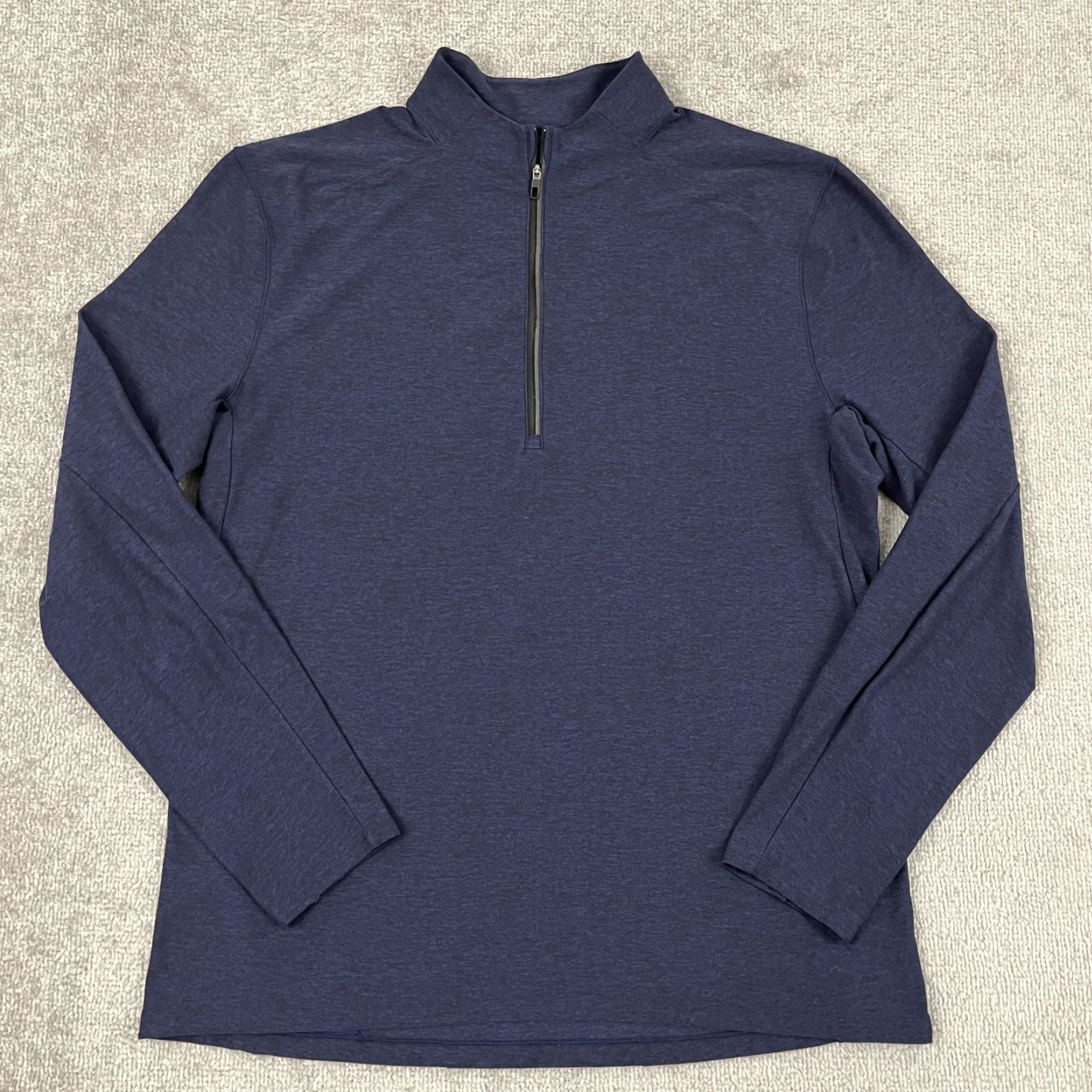 Lululemon Lululemon Surge Warm Half-Zip Pullover Mens XL Blue Performance Active Running Size US XL / EU 56 / 4 - 5 Thumbnail