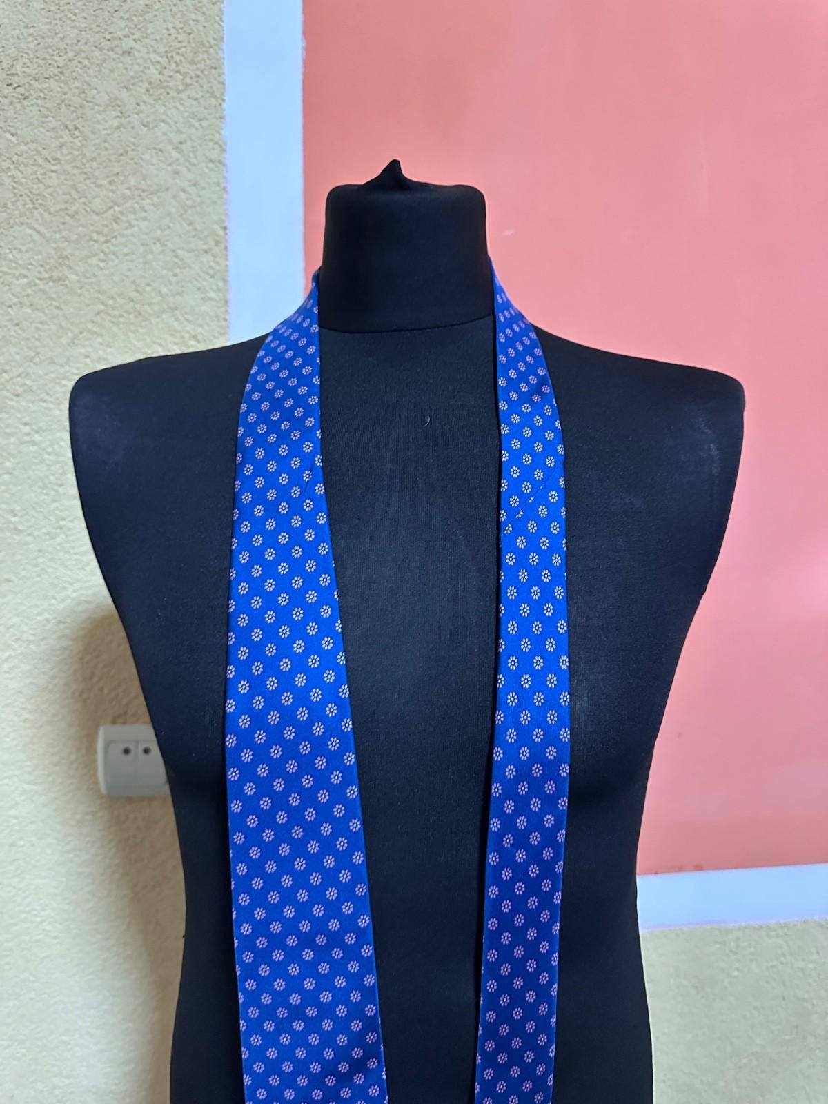 Luigi Borrelli Borrelli Napoli Blue Floral Silk Tie Size ONE SIZE - 3 Thumbnail
