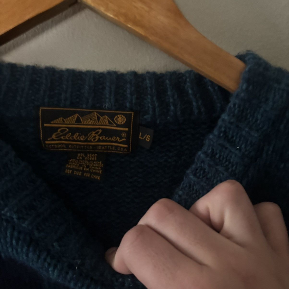 Eddie Bauer Vintage Eddie Bauer Aztec Pattern Sweater Teal Size US L / EU 52-54 / 3 - 2 Thumbnail