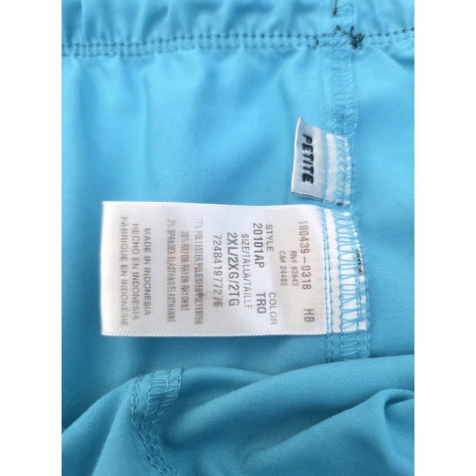 Vintage Heartsoul Scrubs Pants Womens 2XL Blue Pockets Drawstring Medical Nurse Sources Ladies Size 40" / US 18 - 7 Thumbnail